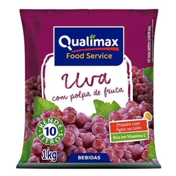 Suco Qualimax em Pó Uva 1kg 1 UN
