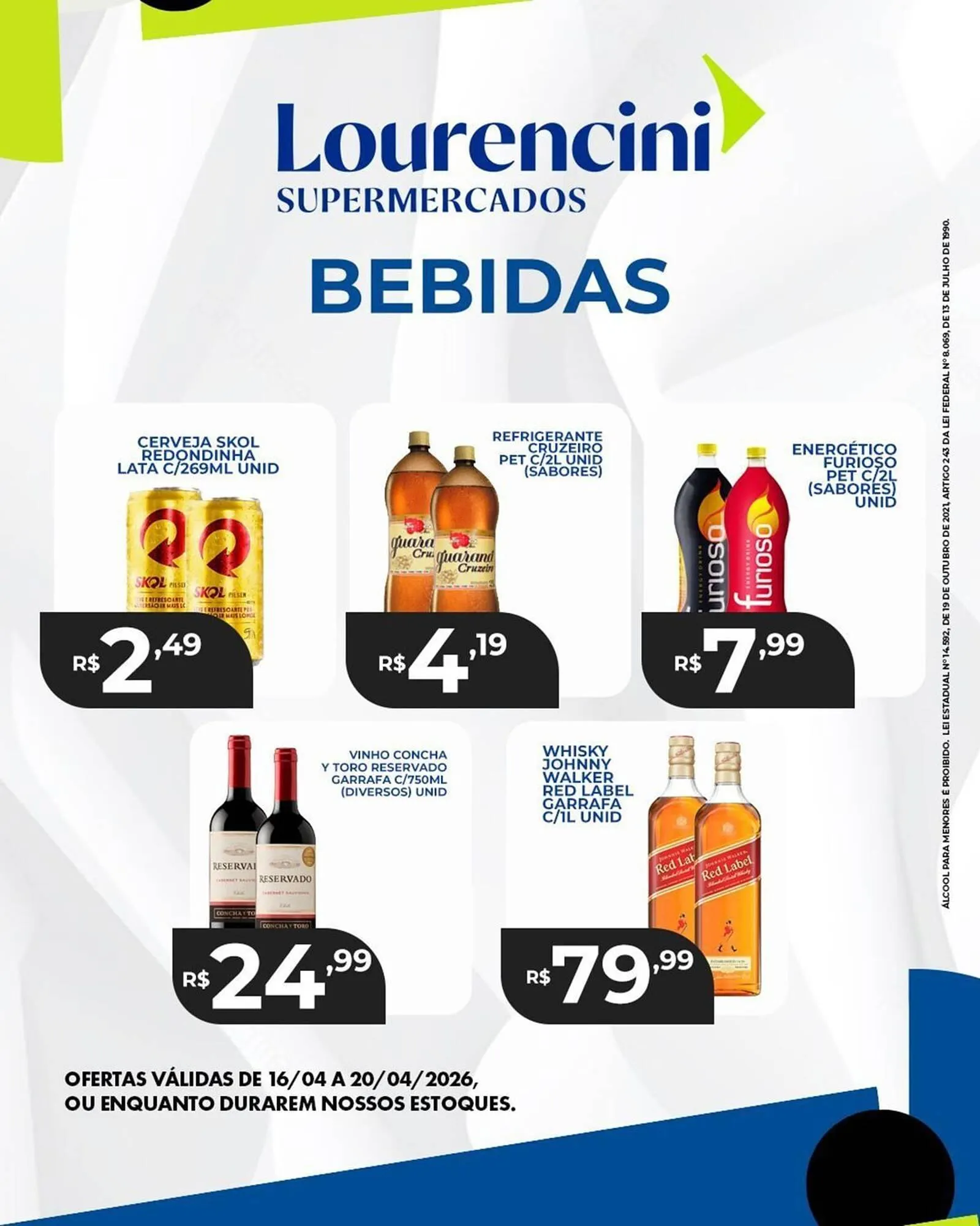 Encarte de Catálogo Lourencini Supermercados 16 de abril até 20 de abril 2026 - Pagina 2