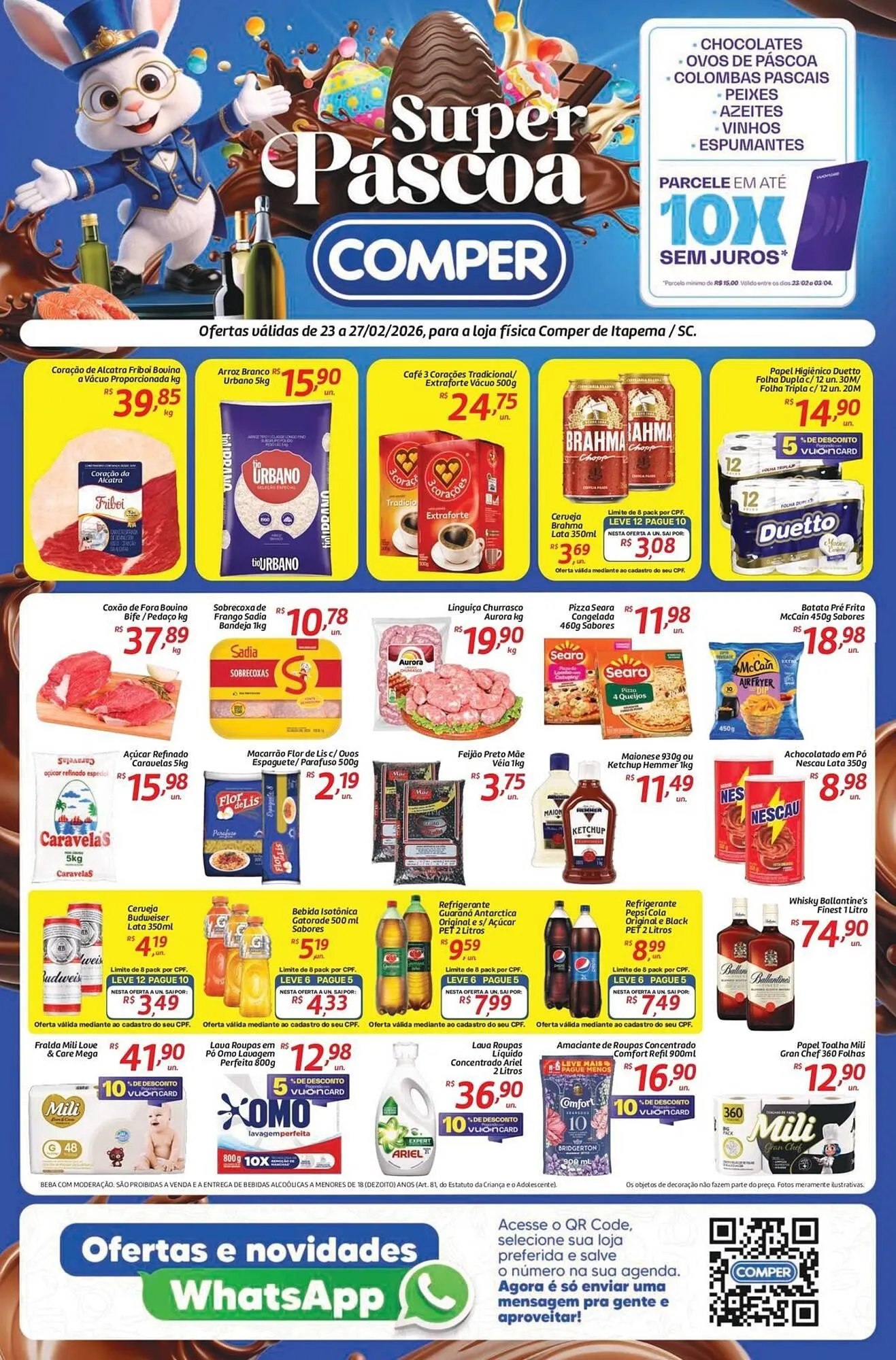 Encarte de Folheto Comper 23 de fevereiro até 27 de fevereiro 2026 - Pagina 1