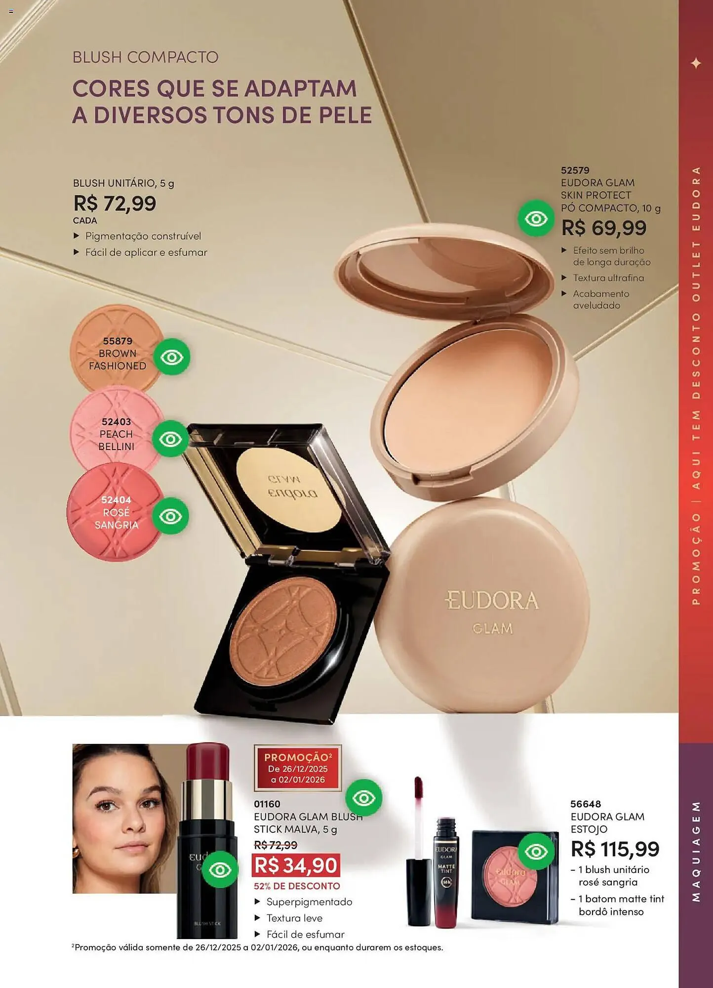 Encarte de Catálogo Eudora 17 de dezembro até 9 de janeiro 2026 - Pagina 82