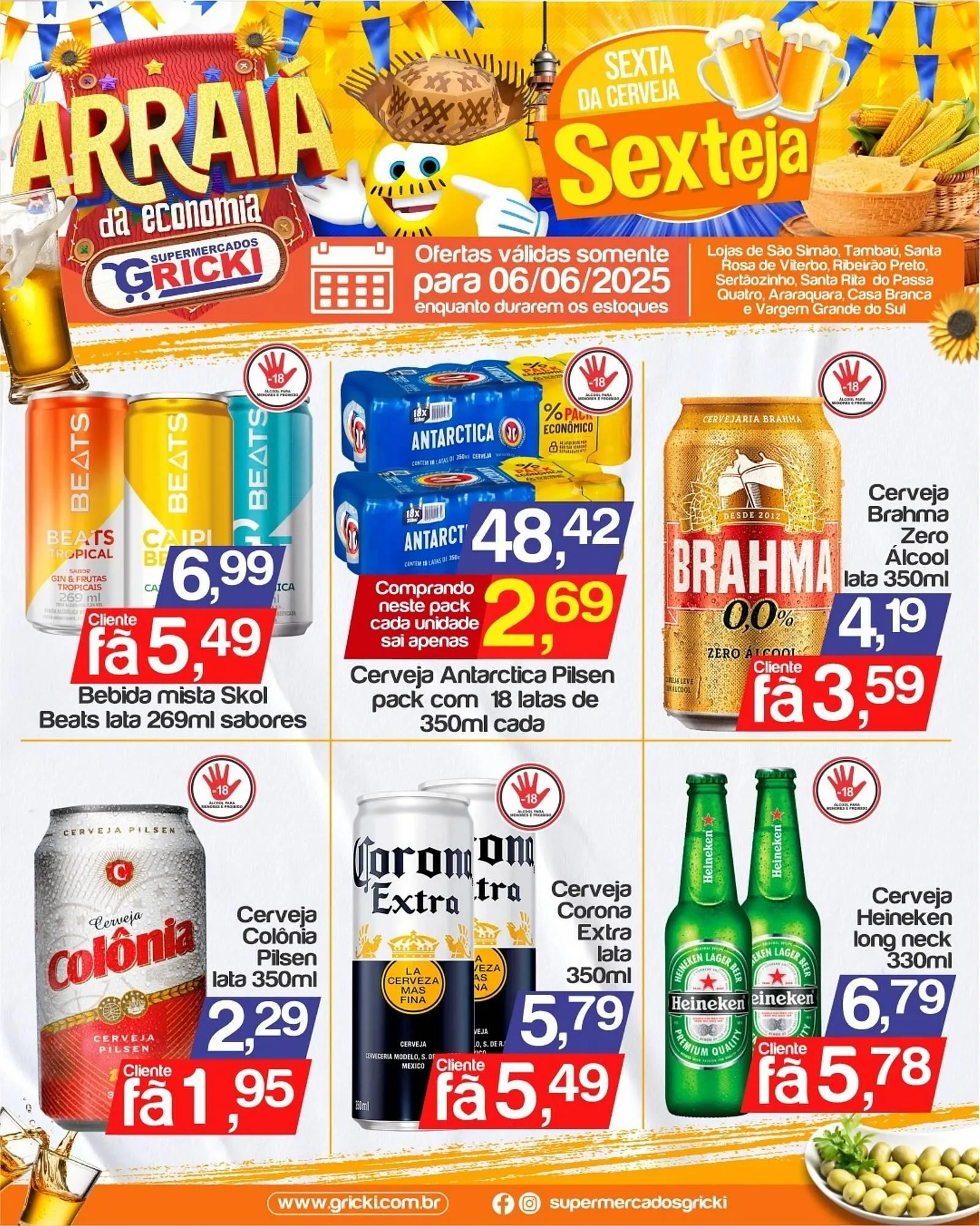 Encarte de Catálogo Supermercados Gricki 5 de junho até 6 de junho 2025 - Pagina 1