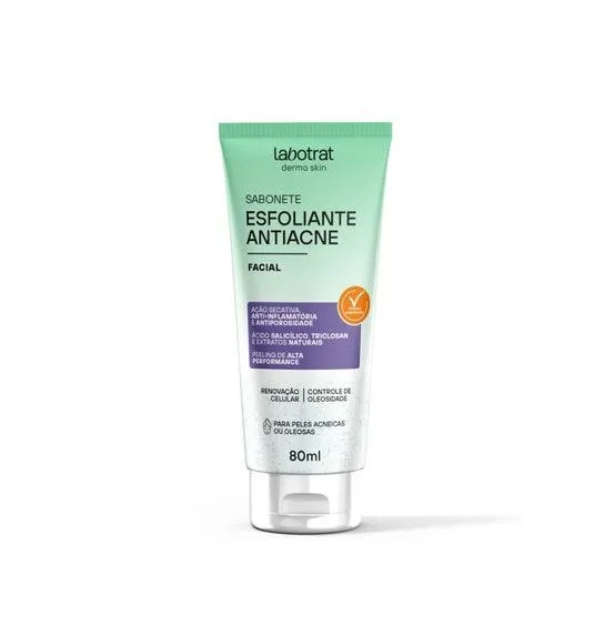 Sabonete Facial Labotrat Esfoliante Antiacne 80ml