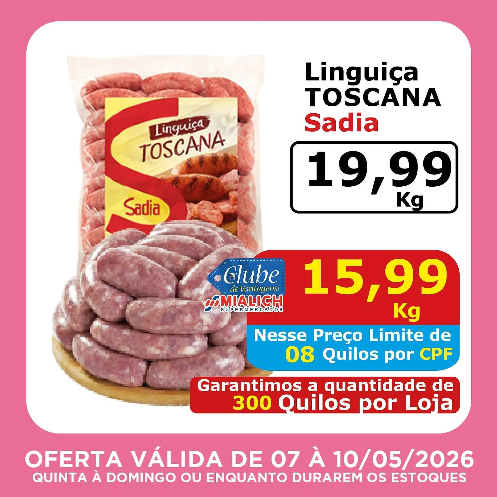 Encarte de Catálogo Mialich Supermercados 7 de maio até 10 de maio 2026 - Pagina 4