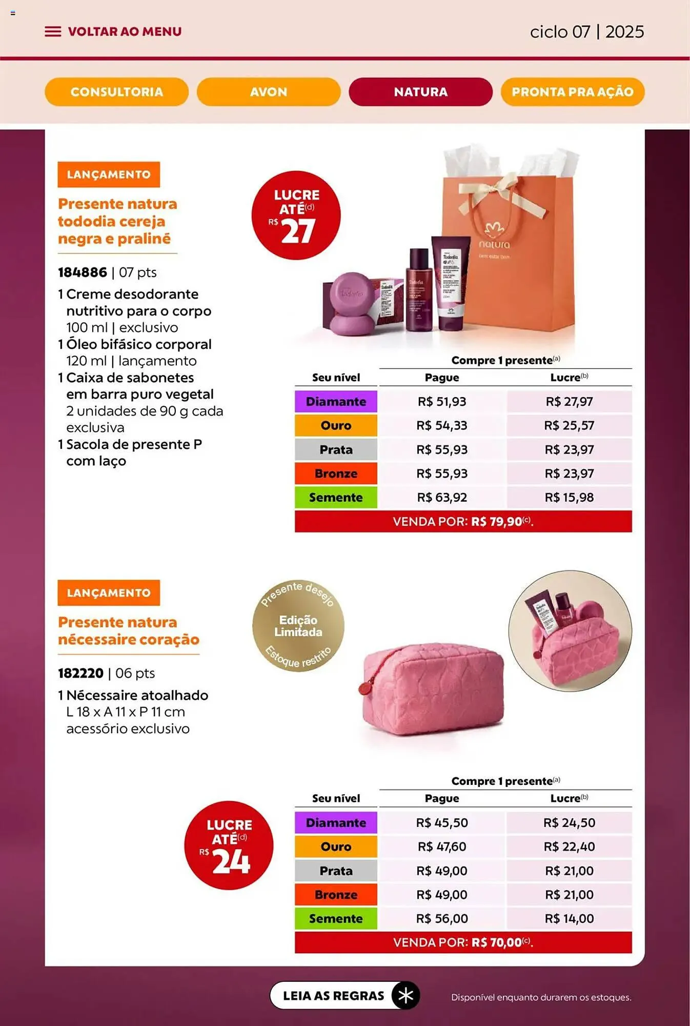 Encarte de Catálogo Avon 3 de abril até 1 de maio 2025 - Pagina 64