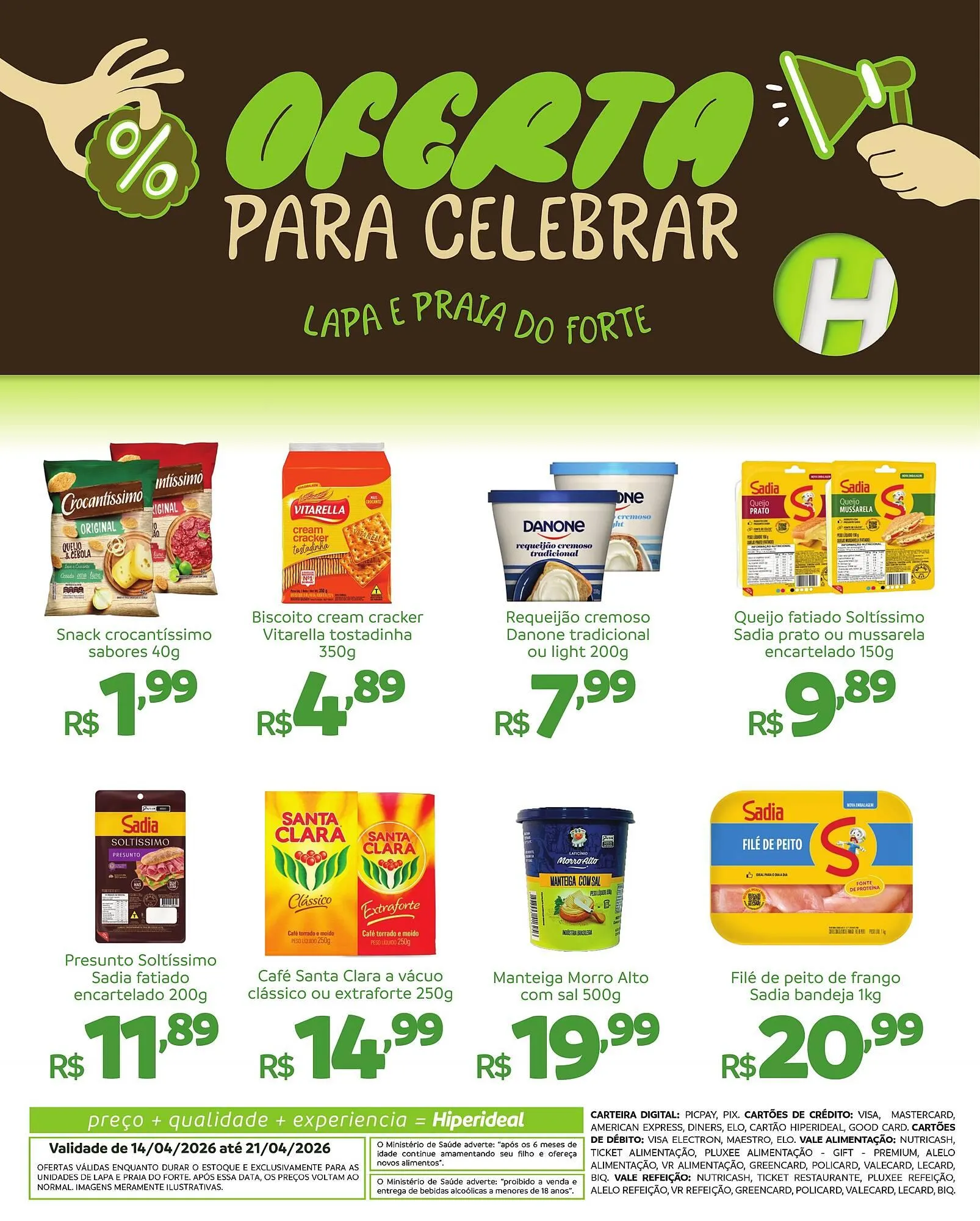 Encarte de Catálogo Hiperideal Supermercados 14 de abril até 21 de abril 2026 - Pagina 2