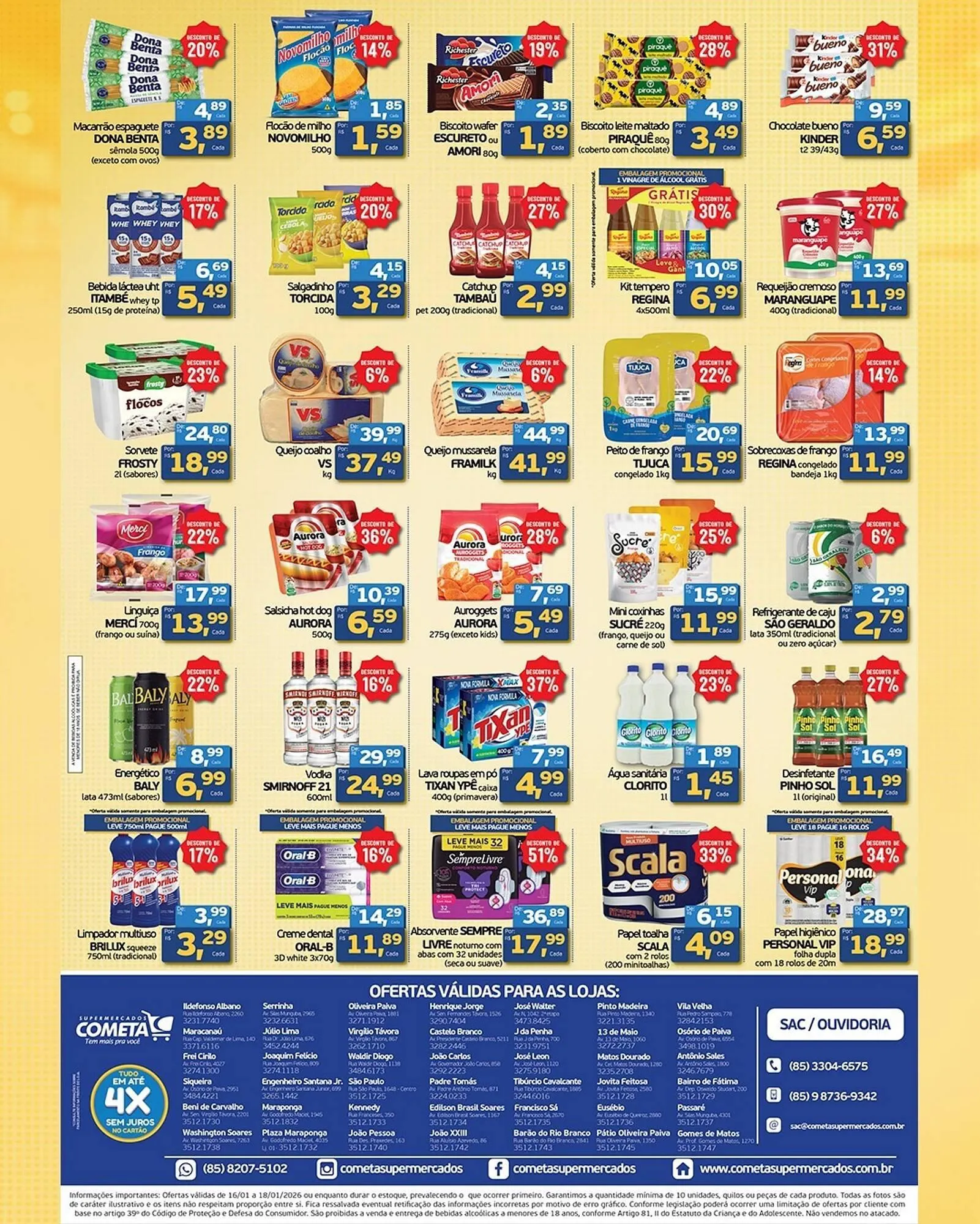 Encarte de Encarte Cometa Supermercados 15 de janeiro até 18 de janeiro 2026 - Pagina 3