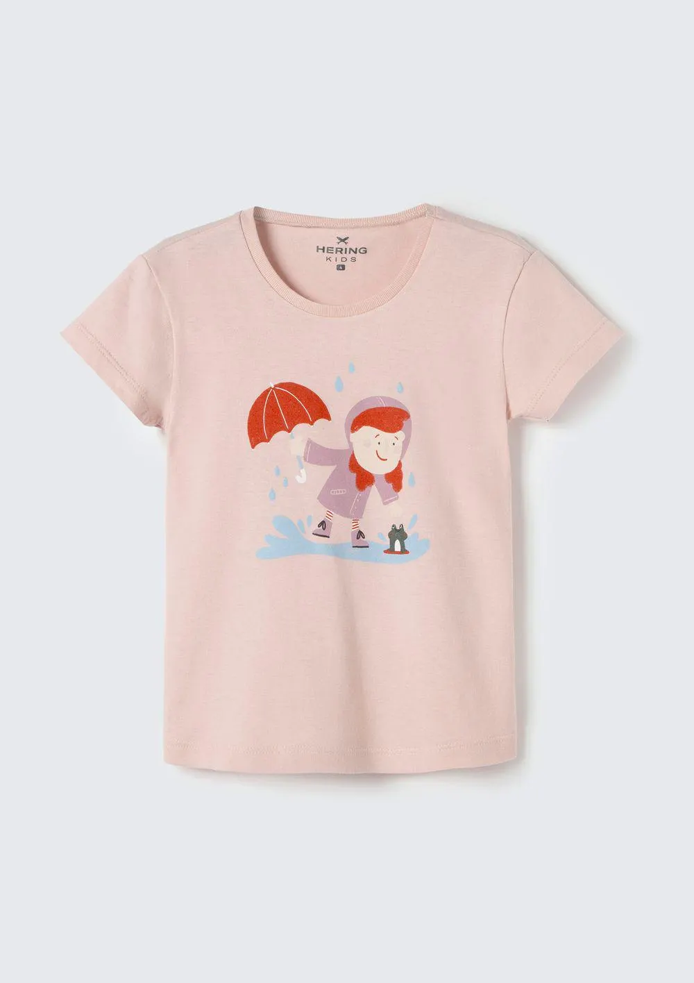 Blusa Infantil Menina Toddler Com Estampa - Rosa