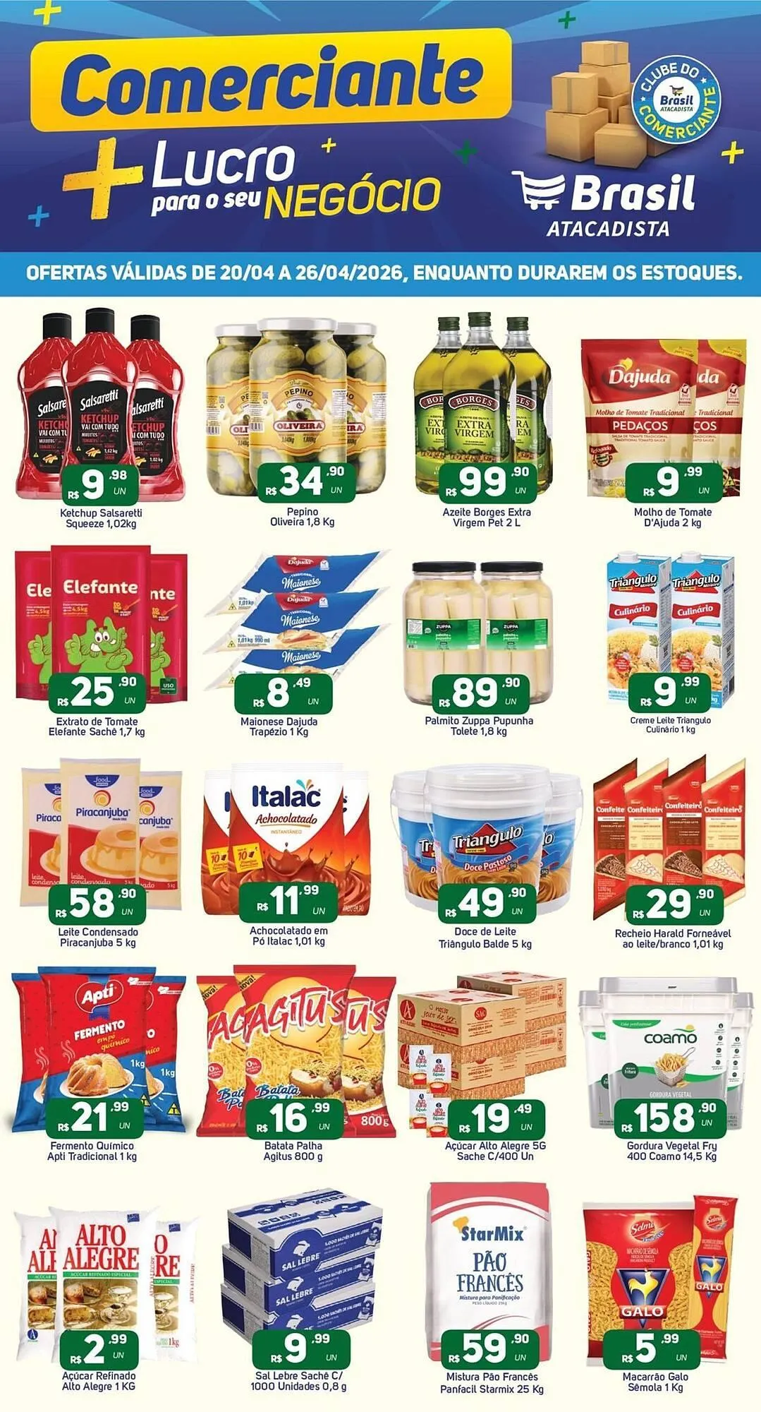 Encarte de Catálogo Brasil Atacadista 20 de abril até 26 de abril 2026 - Pagina 1