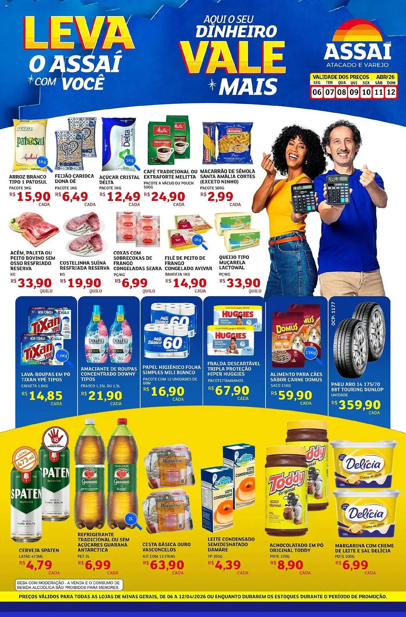 Encarte de Encarte Assaí Atacadista 6 de abril até 12 de abril 2026 - Pagina 1