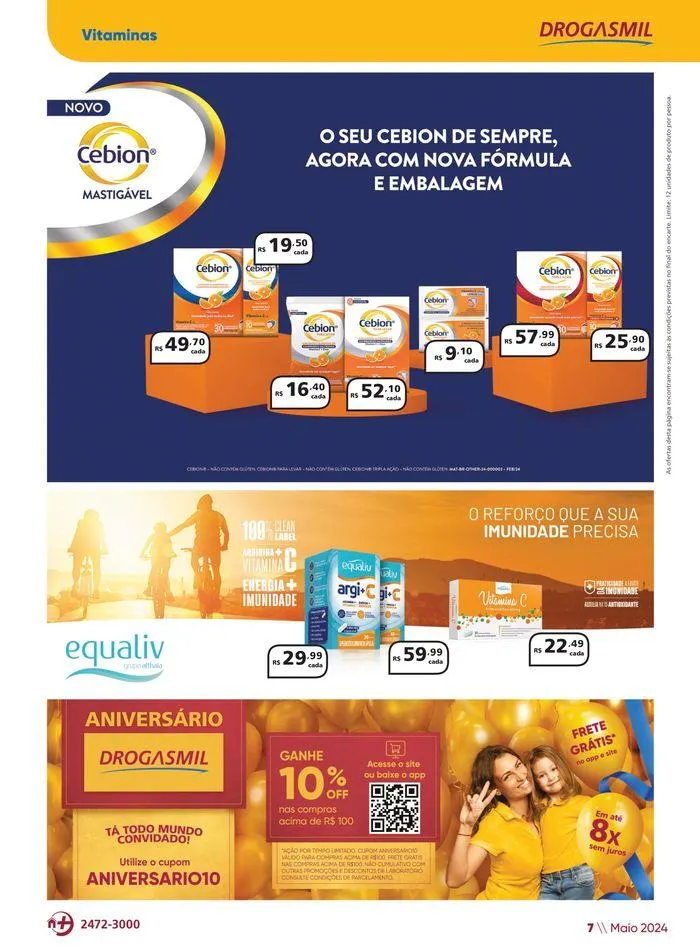 Encarte de Aniversário Drogasmil  3 de maio até 2 de junho 2024 - Pagina 7