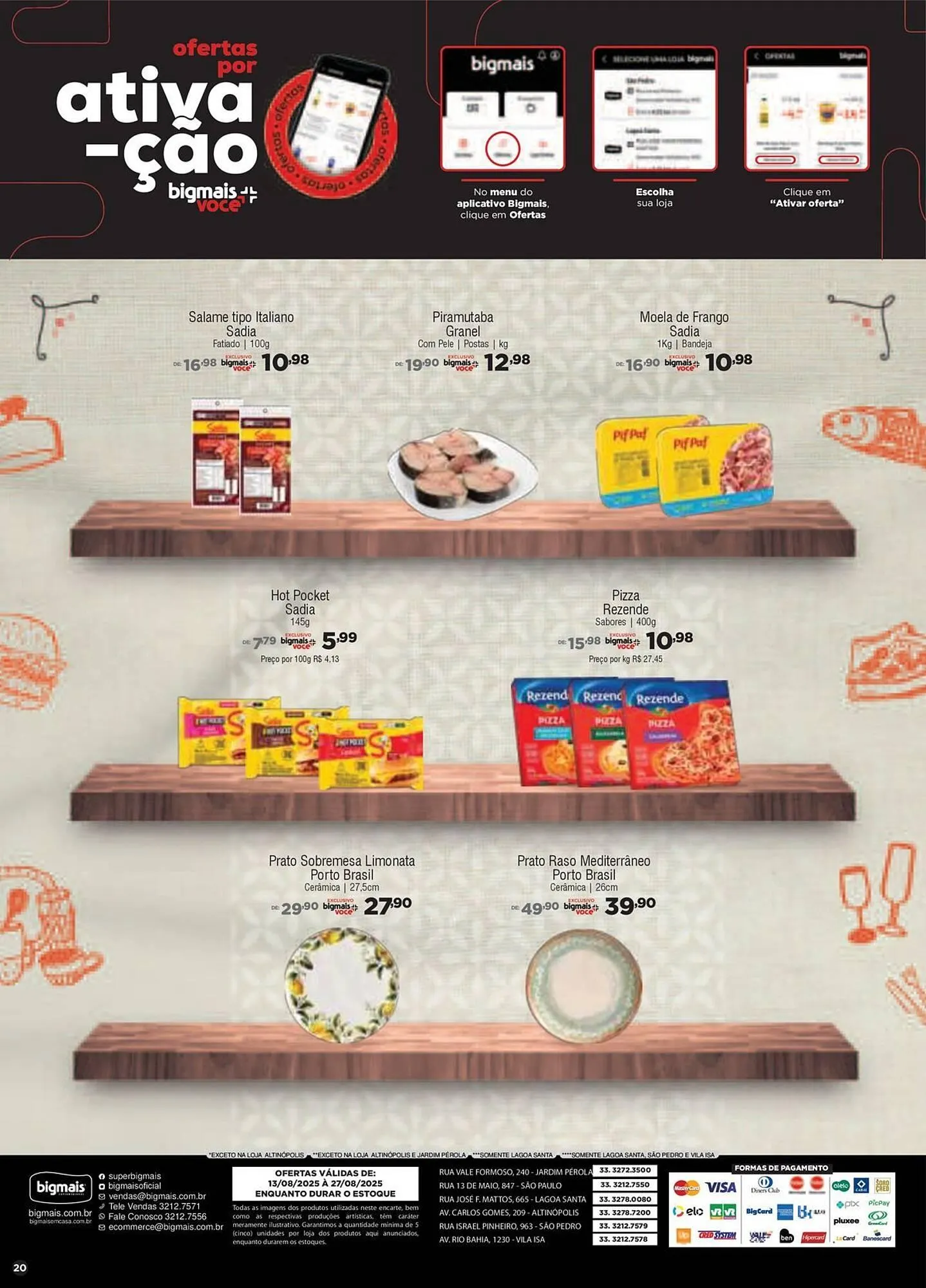 Encarte de Catálogo Big Mais Supermercados 13 de agosto até 27 de agosto 2025 - Pagina 20