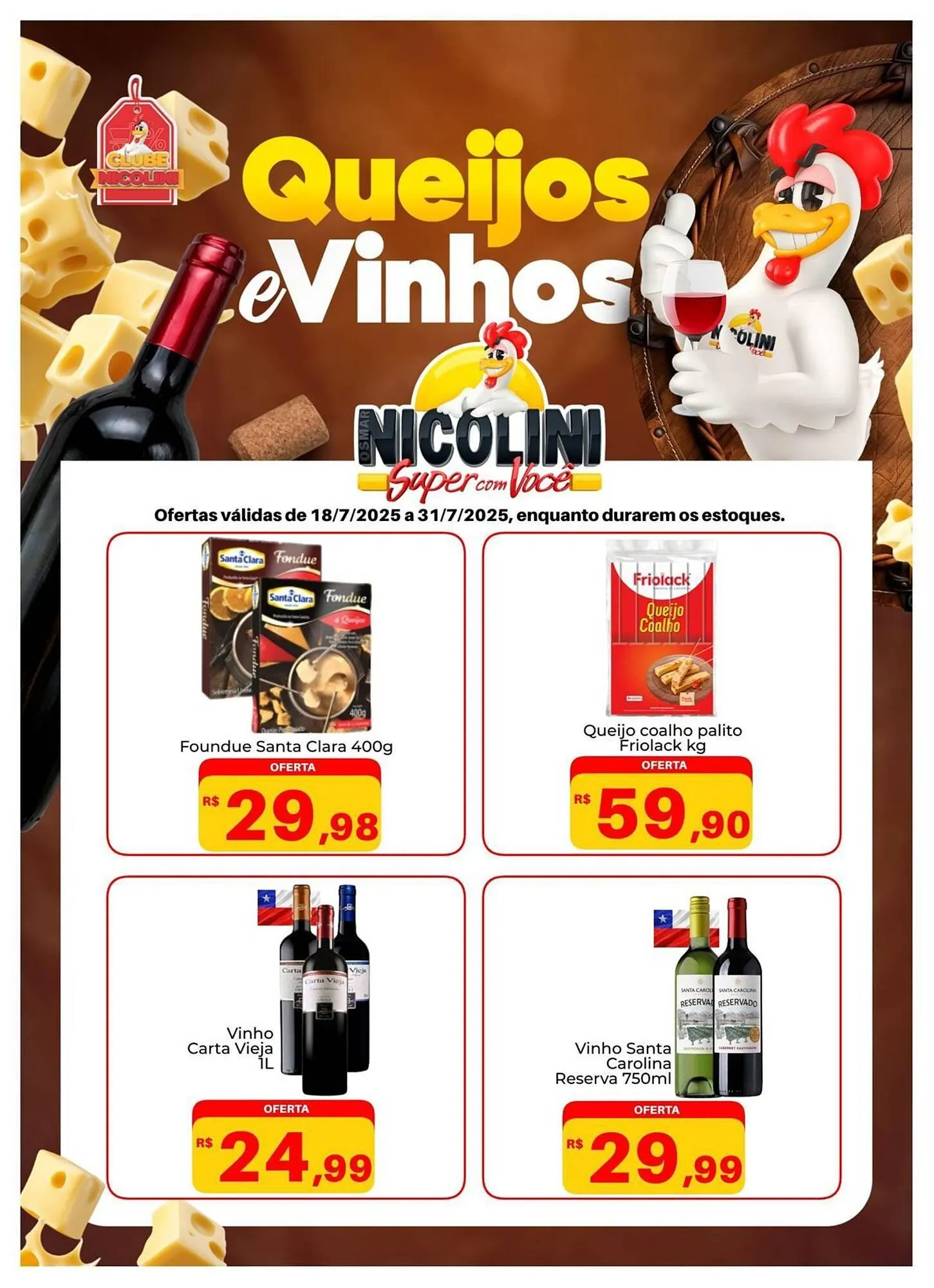 Encarte de Catálogo Super Nicolini 18 de julho até 31 de julho 2025 - Pagina 1