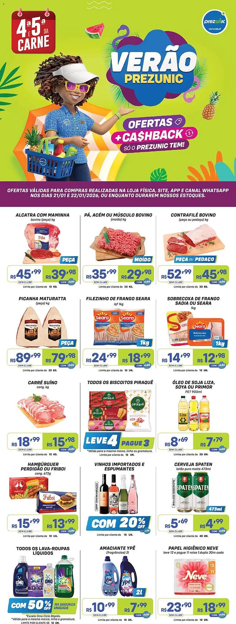 Encarte de Encarte Prezunic 21 de janeiro até 22 de janeiro 2026 - Pagina 1