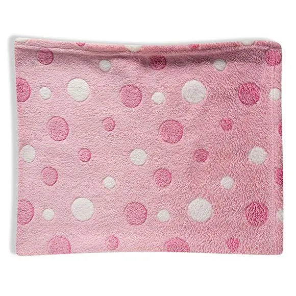 cobertor poás rosa bebê tip top