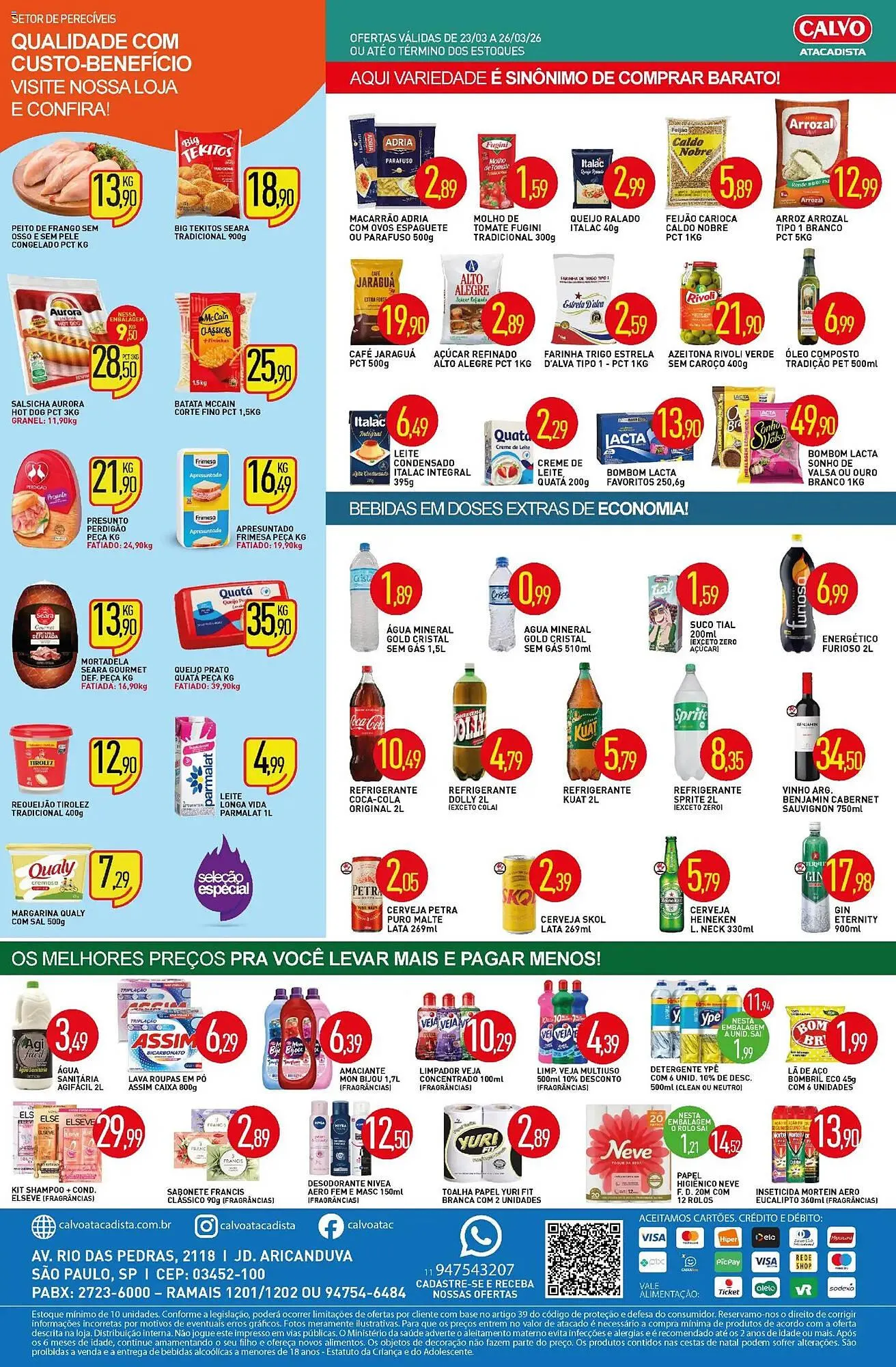 Encarte de Folheto Calvo Atacadista 23 de março até 27 de março 2026 - Pagina 2