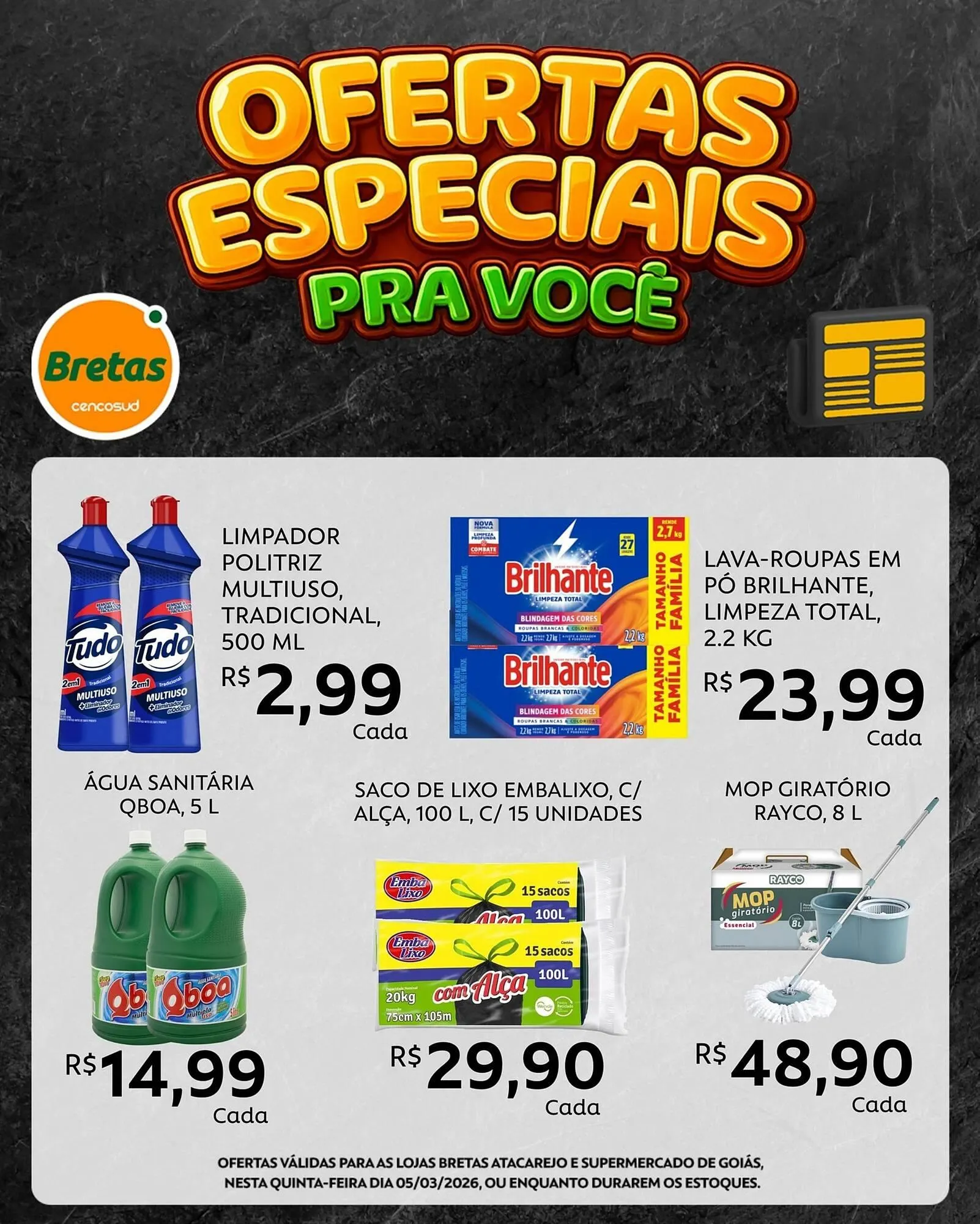 Encarte de Catálogo Supermercados Bretas 5 de março até 8 de março 2026 - Pagina 3