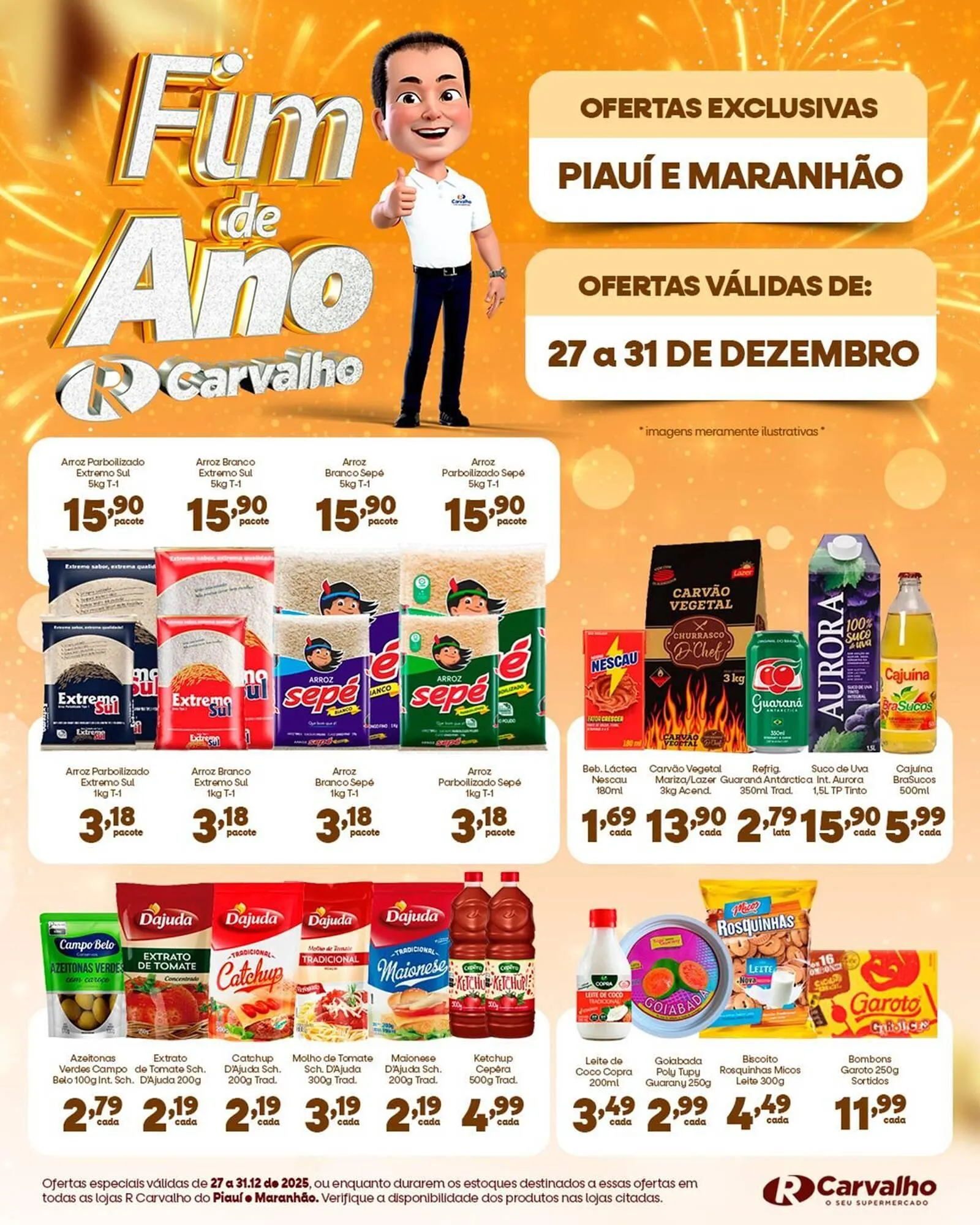 Encarte de Catálogo Carvalho Supermercado 29 de dezembro até 31 de dezembro 2025 - Pagina 1