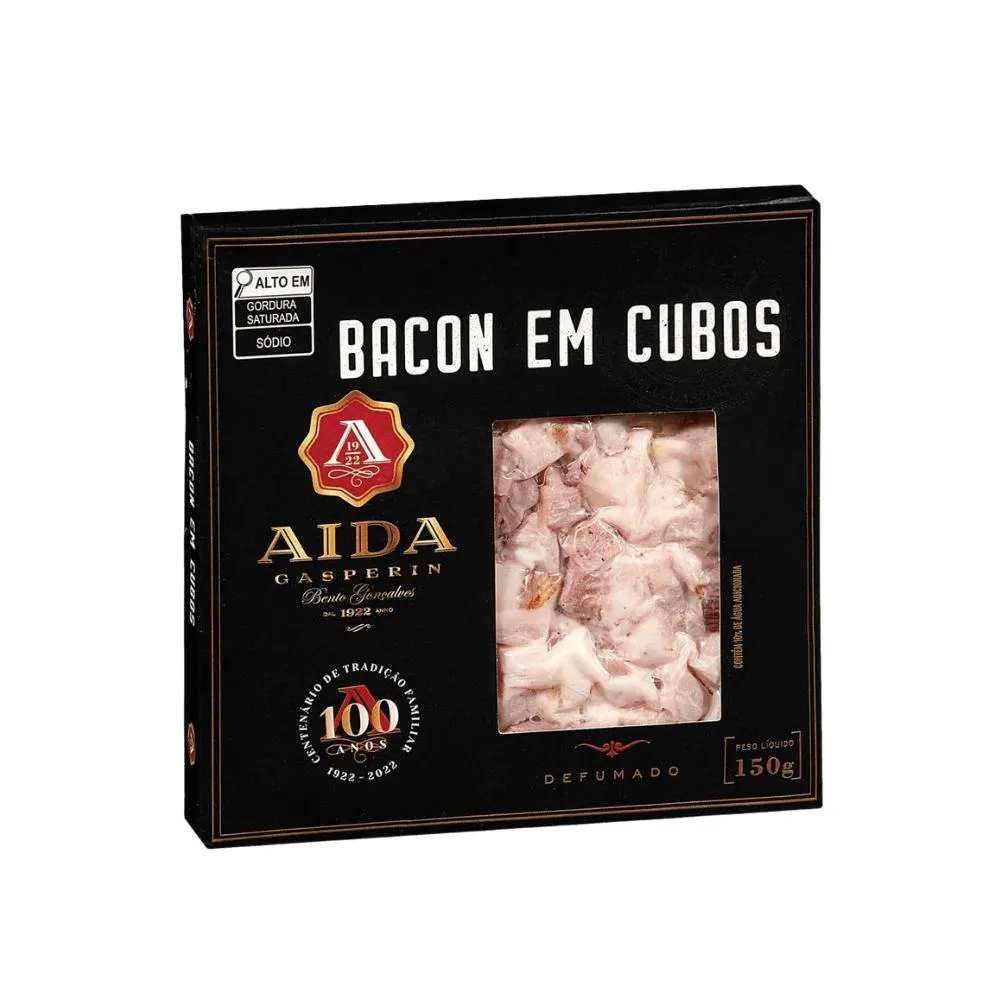 Bacon Em Cubos Aida 150g | Oba Hortifruti