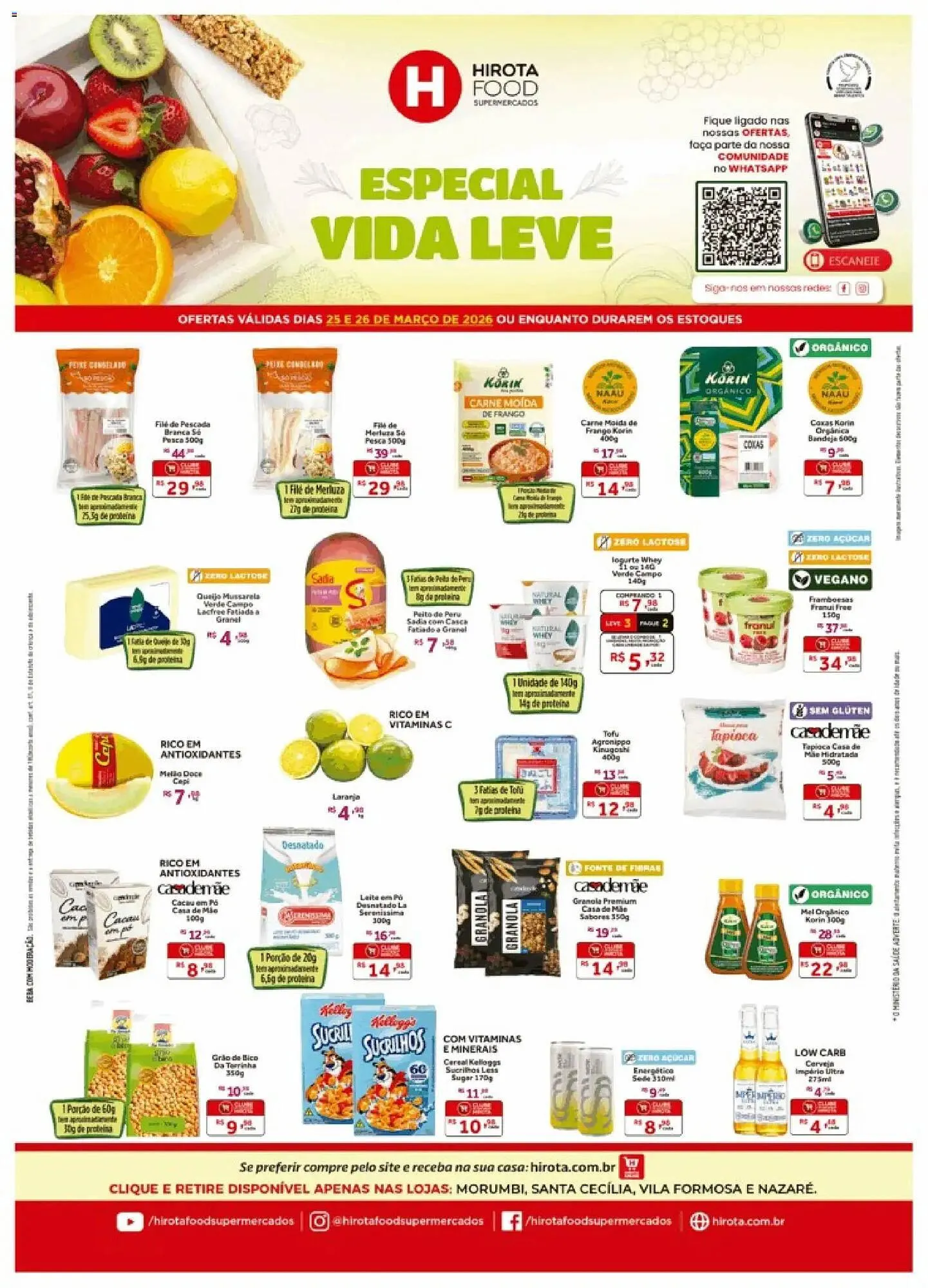 Encarte de Catálogo Hirota Food Supermercado 25 de março até 26 de março 2026 - Pagina 1