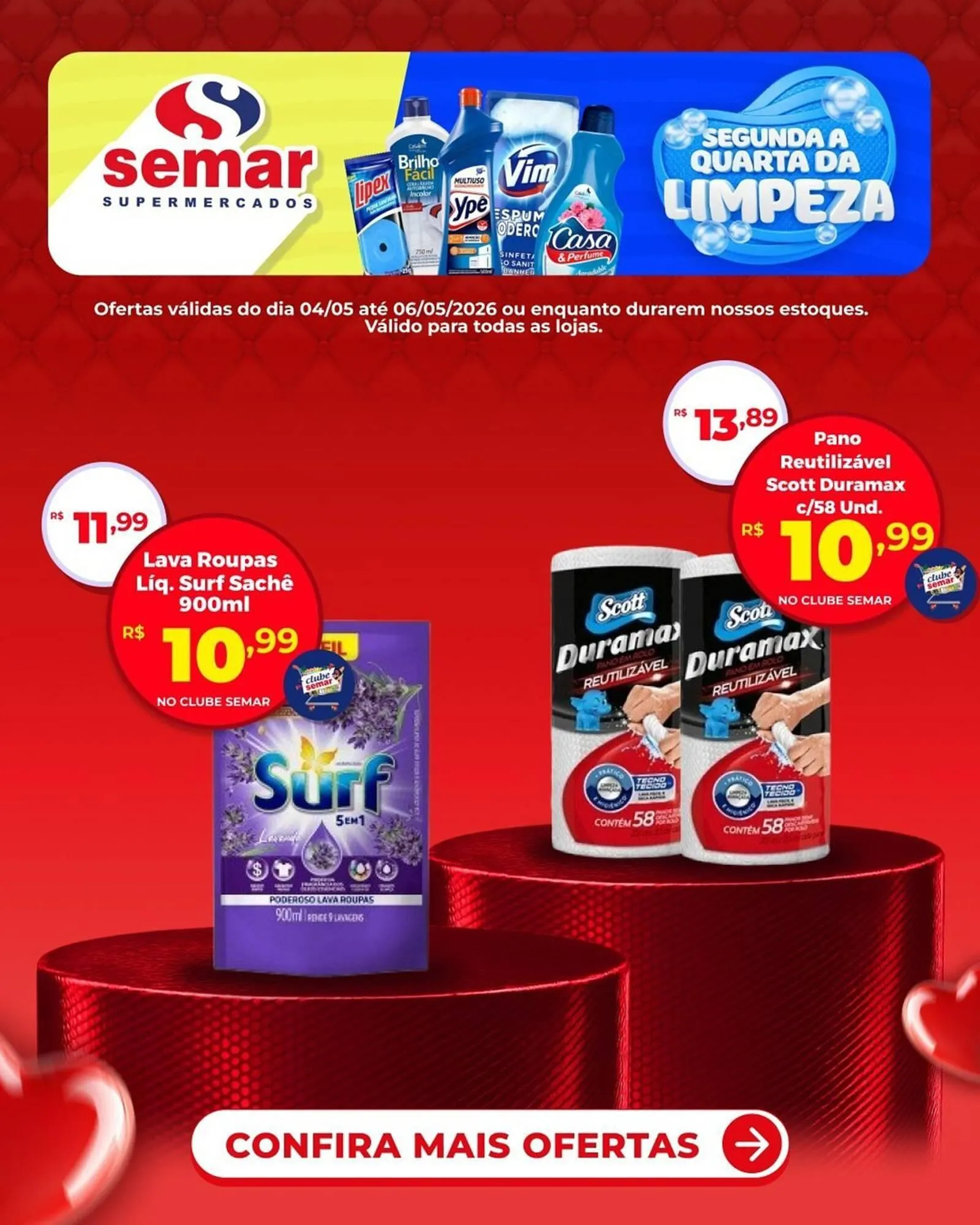 Encarte de Folheto Semar Supermercado 4 de maio até 6 de maio 2026 - Pagina 1