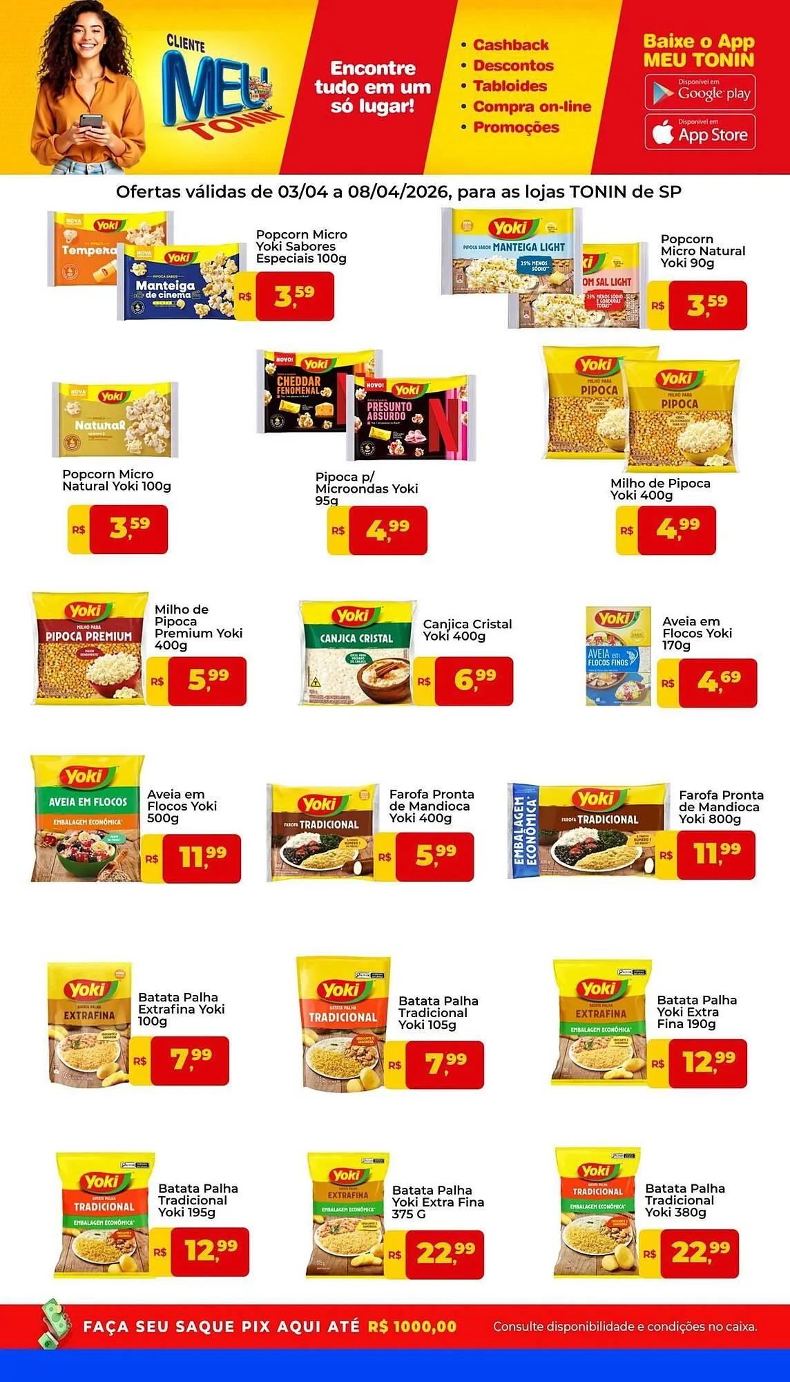 Encarte de Catálogo Tonin Superatacado 3 de abril até 8 de abril 2026 - Pagina 1