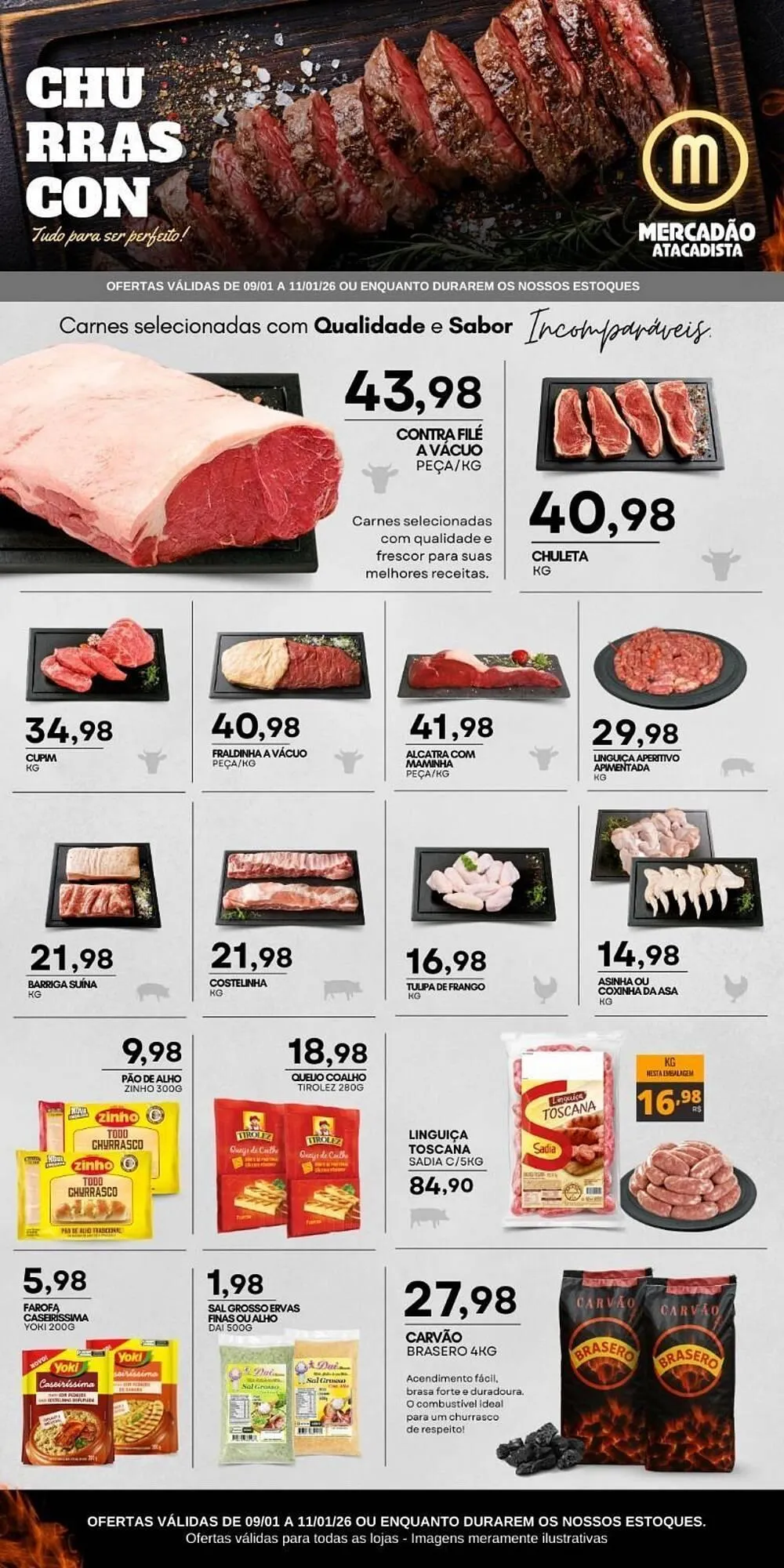 Encarte de Folheto Mercadão Atacadista 9 de janeiro até 11 de janeiro 2026 - Pagina 1