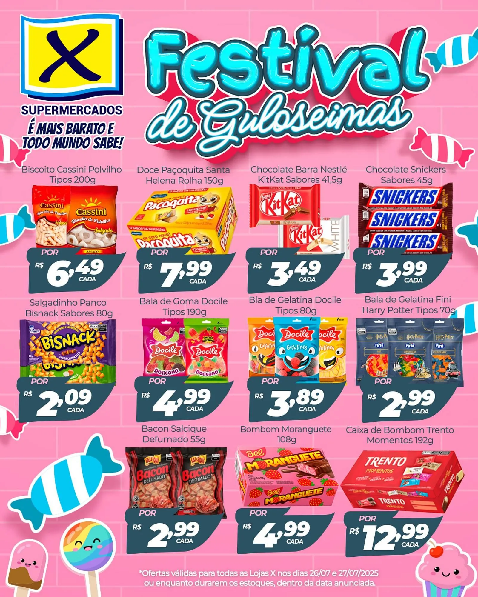 Encarte de Catálogo X Supermercados 26 de julho até 27 de julho 2025 - Pagina 1