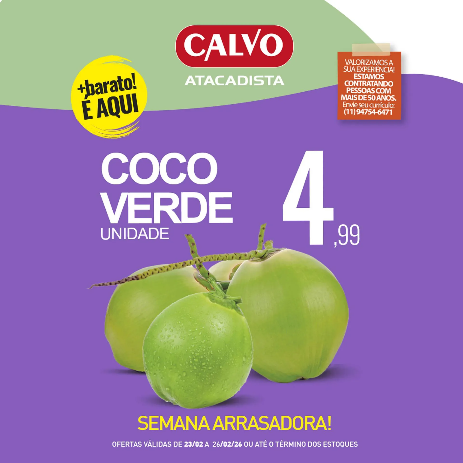 Encarte de Folheto Calvo Atacadista 25 de fevereiro até 26 de fevereiro 2026 - Pagina 5
