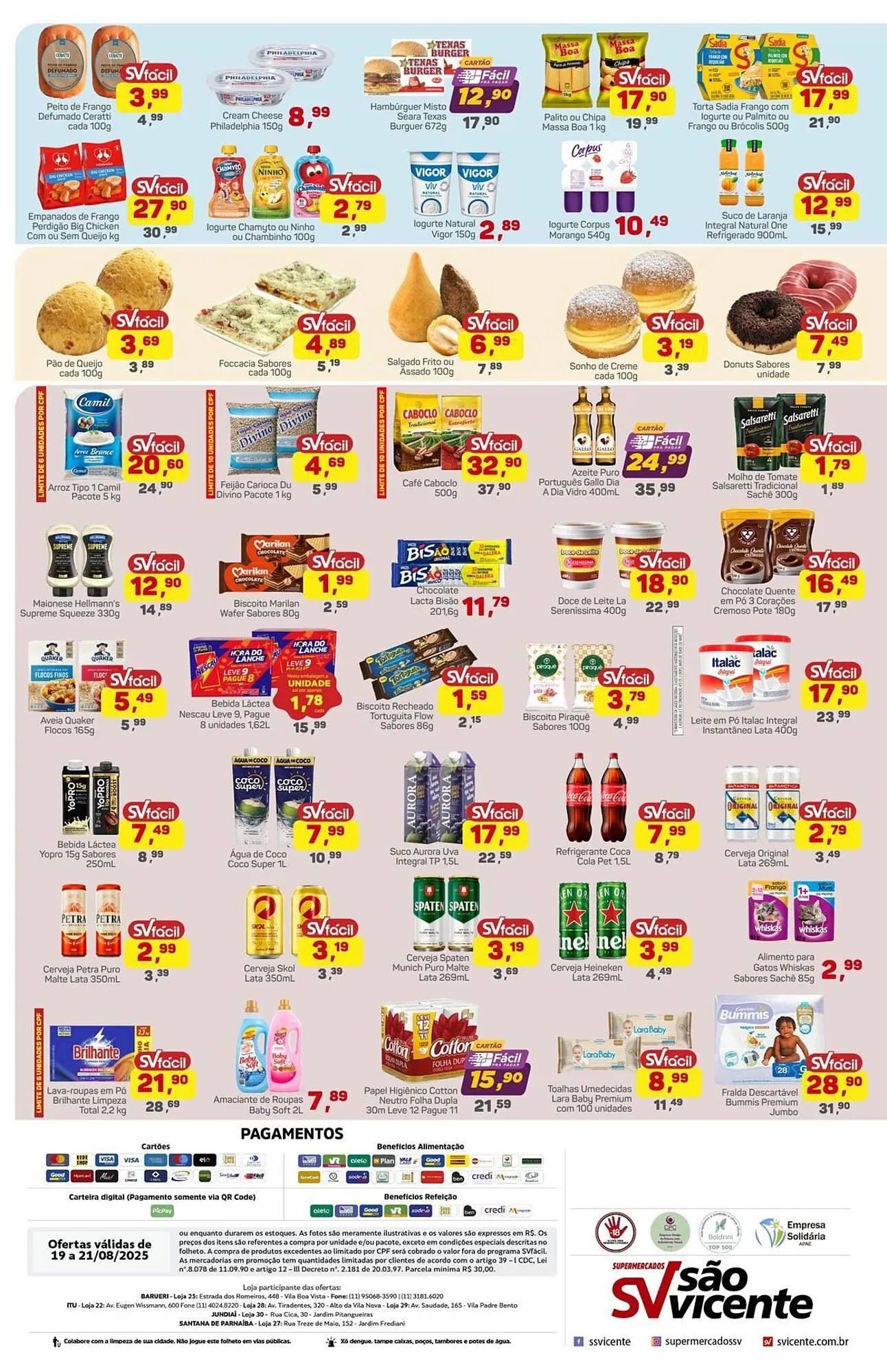 Encarte de Catálogo Supermercados São Vicente 19 de agosto até 21 de agosto 2025 - Pagina 2