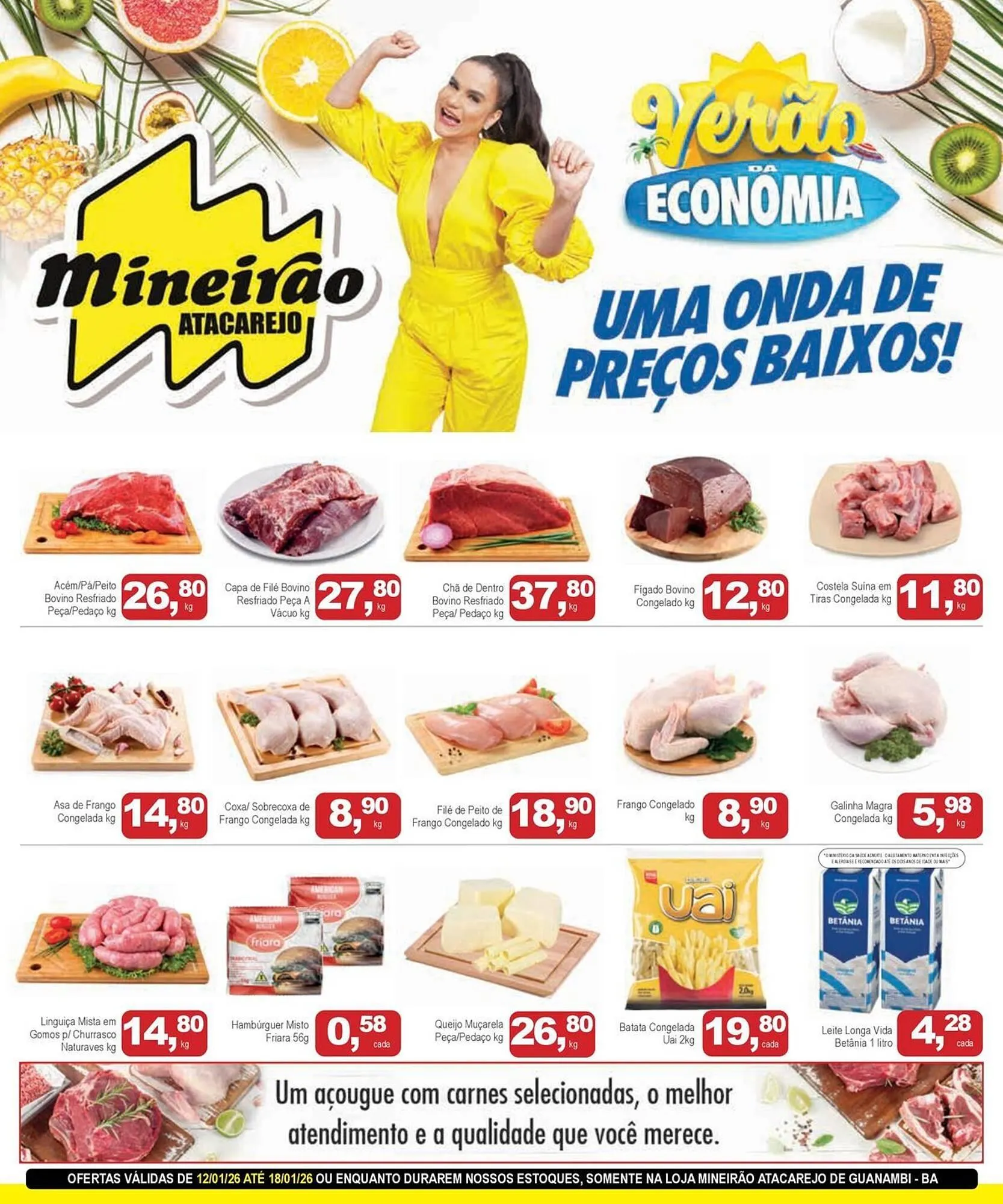 Encarte de Folheto Mineirão Atacarejo 12 de janeiro até 18 de janeiro 2026 - Pagina 1