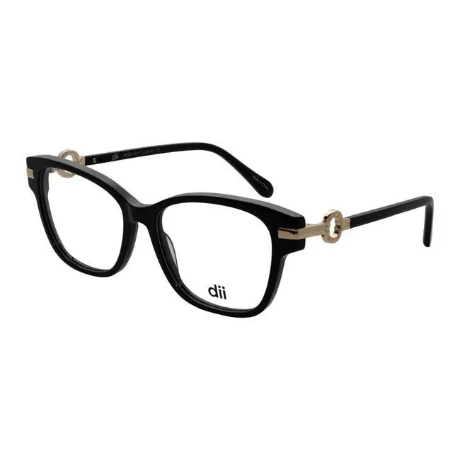Armação de Óculos de Grau Dii Collection, modelo 1 4177, cor Preto