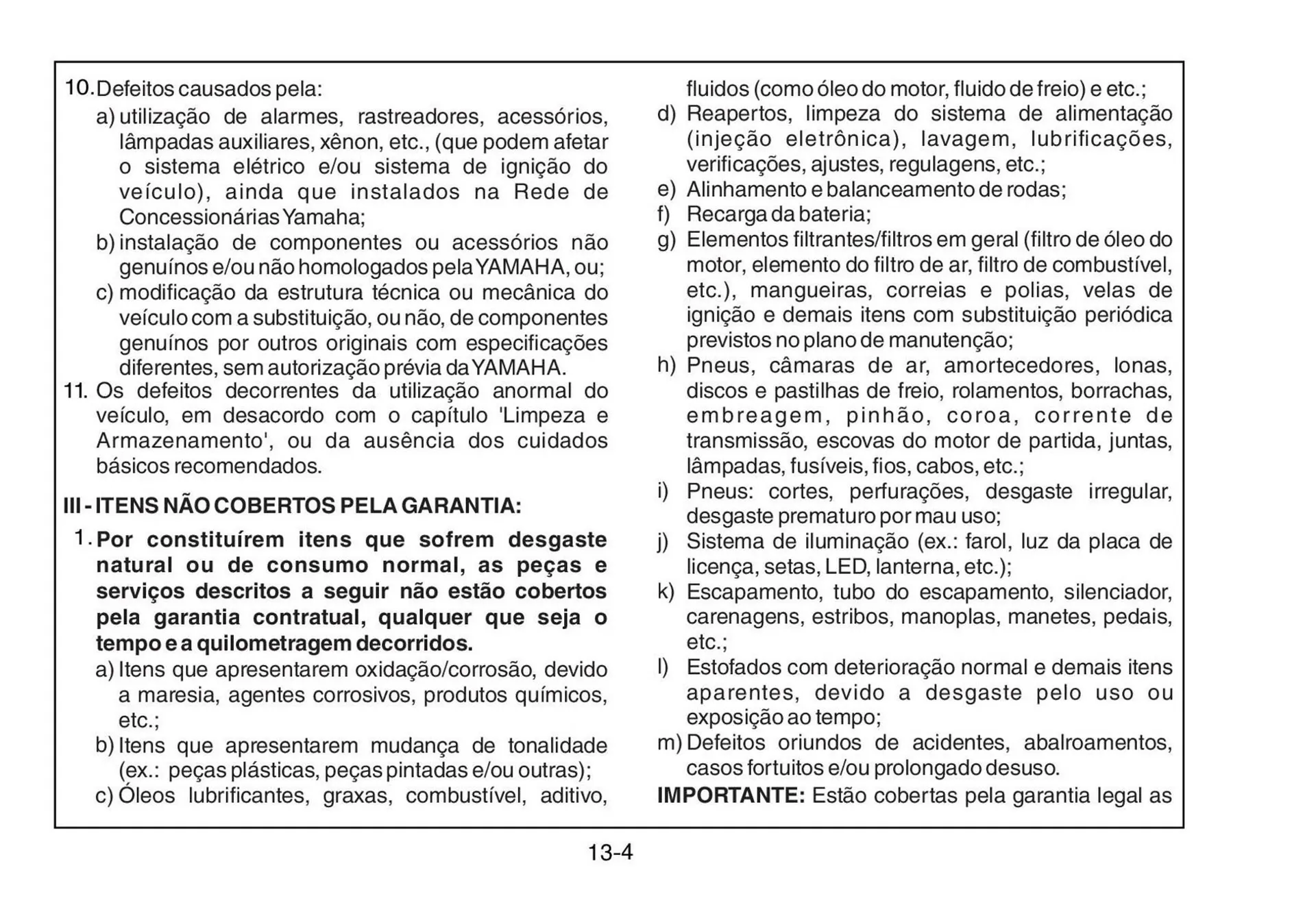 Encarte de Panfleto Yamaha 3 de fevereiro até 31 de dezembro 2026 - Pagina 108