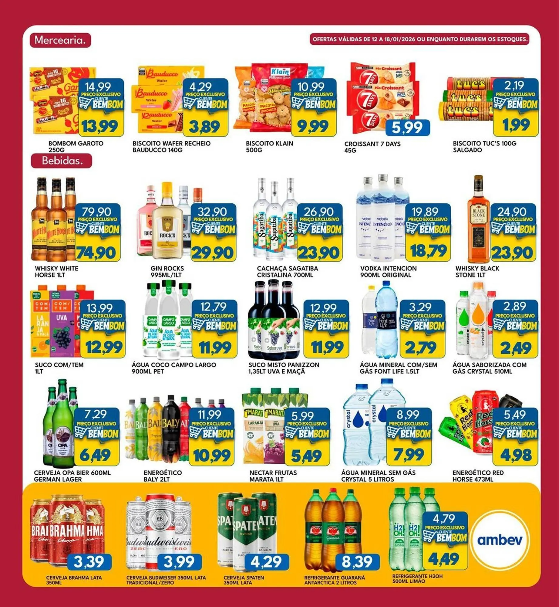 Encarte de Catálogo Rancho Bom Supermercados 12 de janeiro até 18 de janeiro 2026 - Pagina 3