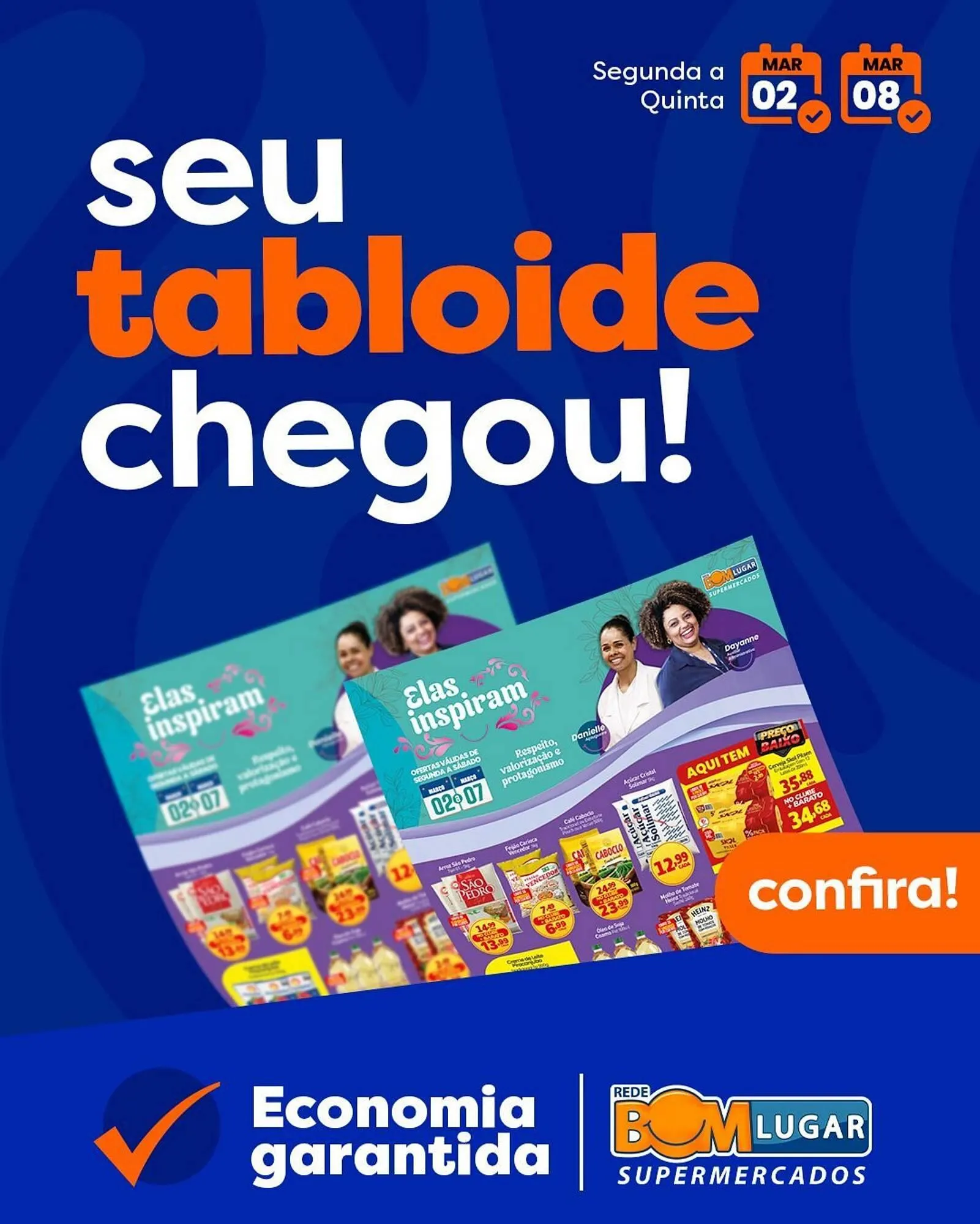 Encarte de Folheto Rede Bom Lugar 2 de março até 8 de março 2026 - Pagina 1