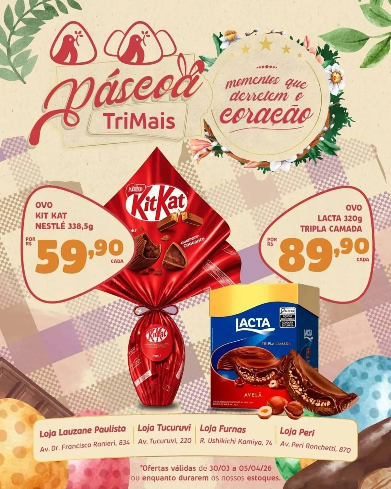 Encarte de Catálogo Trimais Supermercado 30 de março até 5 de abril 2026 - Pagina 1