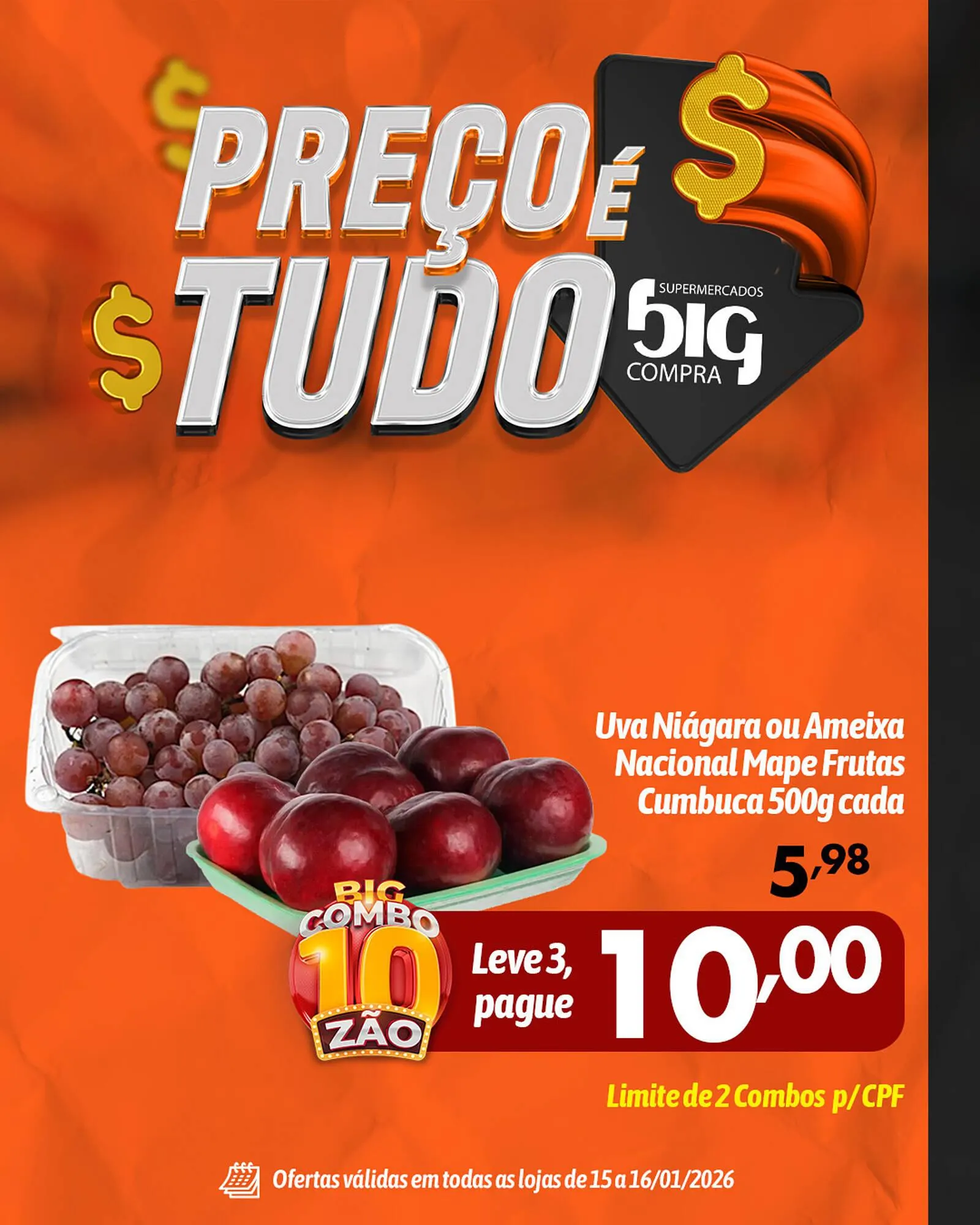 Encarte de Catálogo Supermercados Big Compra 15 de janeiro até 16 de janeiro 2026 - Pagina 4