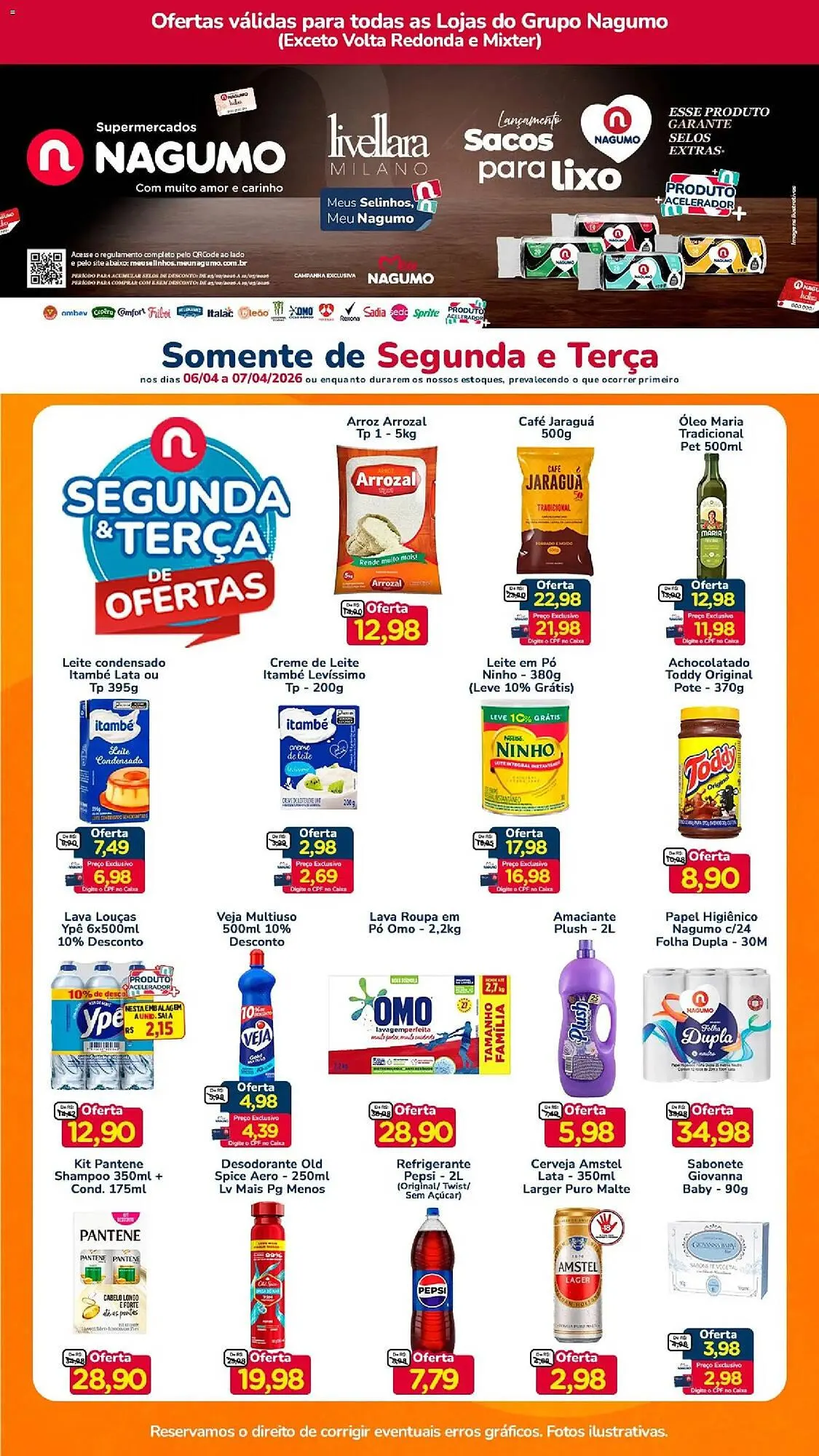 Encarte de Folheto Nagumo 6 de abril até 7 de abril 2026 - Pagina 1