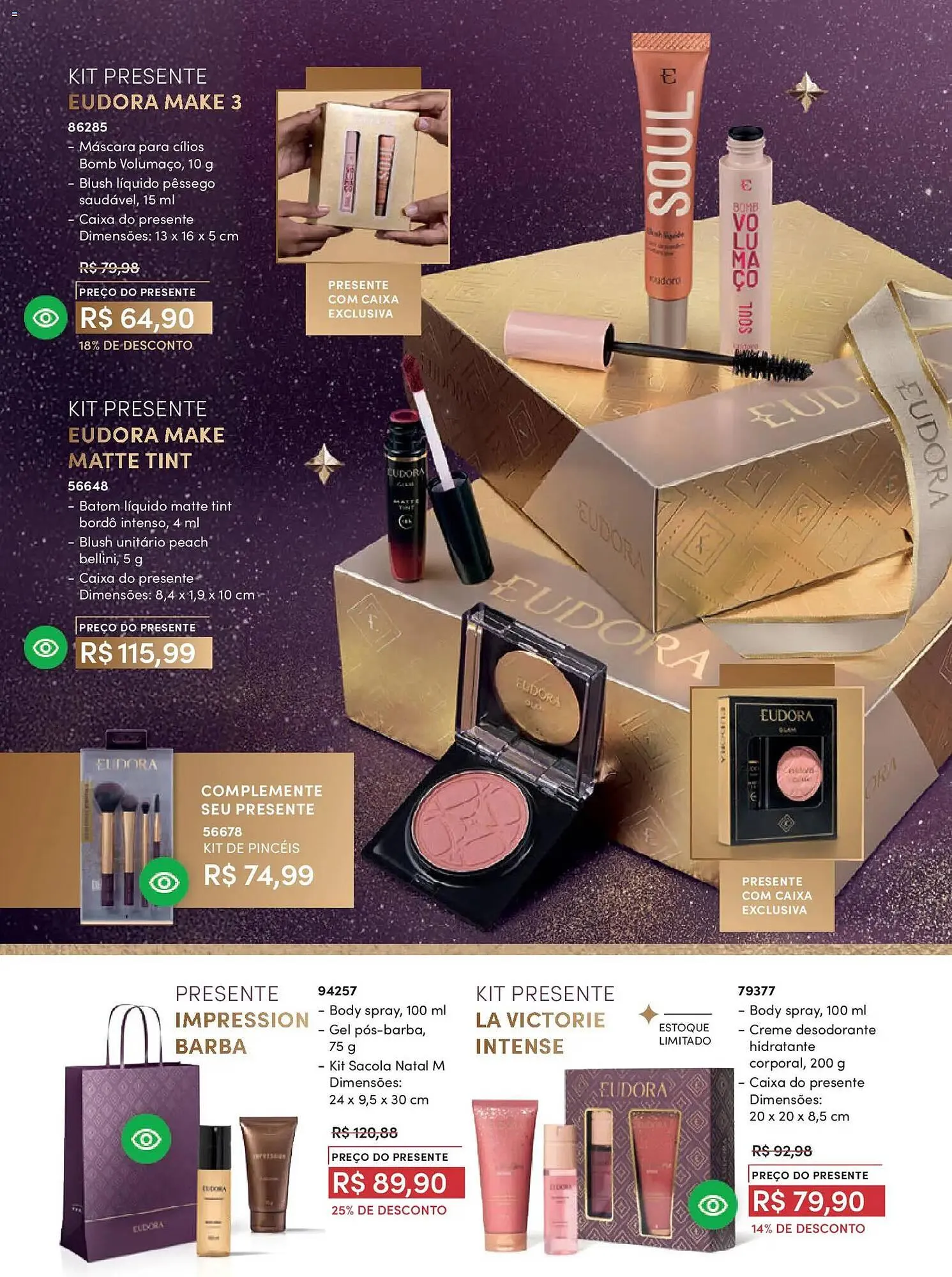 Encarte de Catálogo Eudora 29 de outubro até 27 de novembro 2025 - Pagina 44