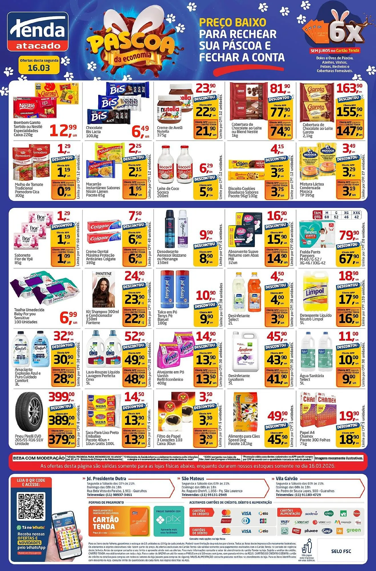 Encarte de Folheto Tenda Atacado 16 de março até 17 de março 2026 - Pagina 1