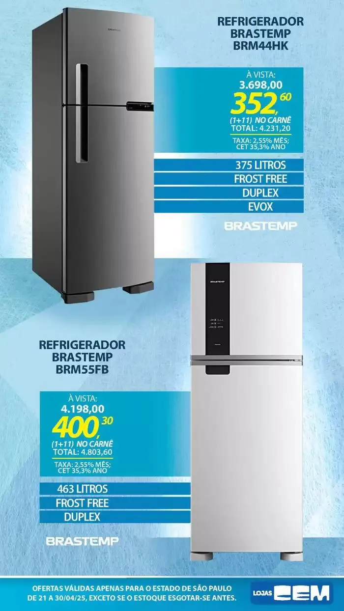 Encarte de Encarte Lojas Cem 18 de abril até 30 de abril 2025 - Pagina 34