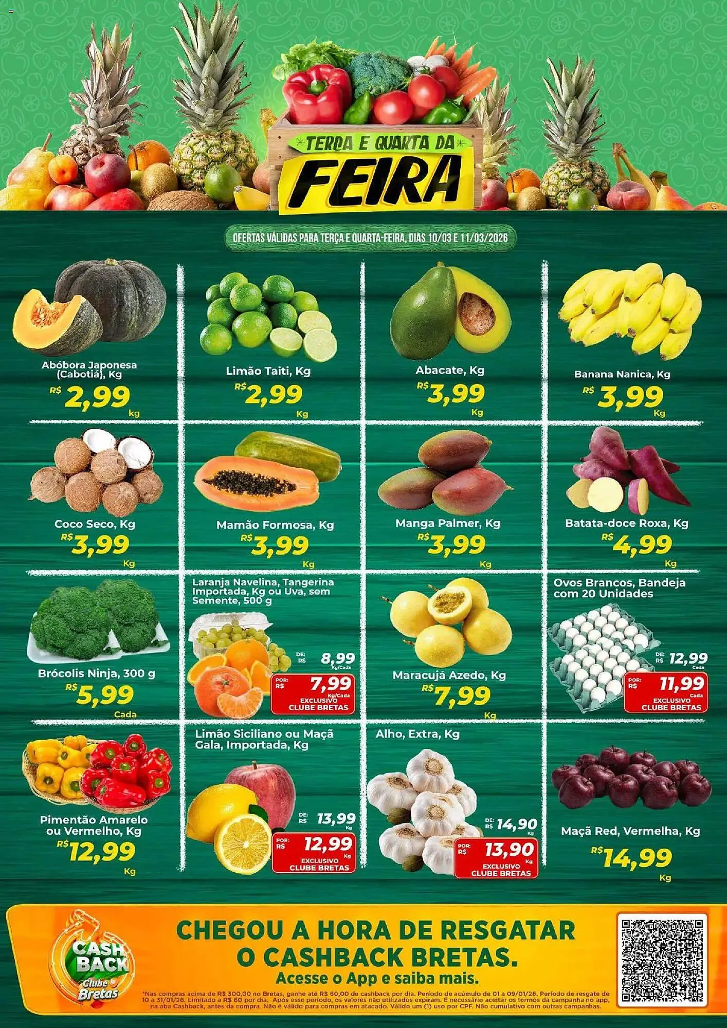 Encarte de Catálogo Supermercados Bretas 10 de março até 12 de março 2026 - Pagina 1