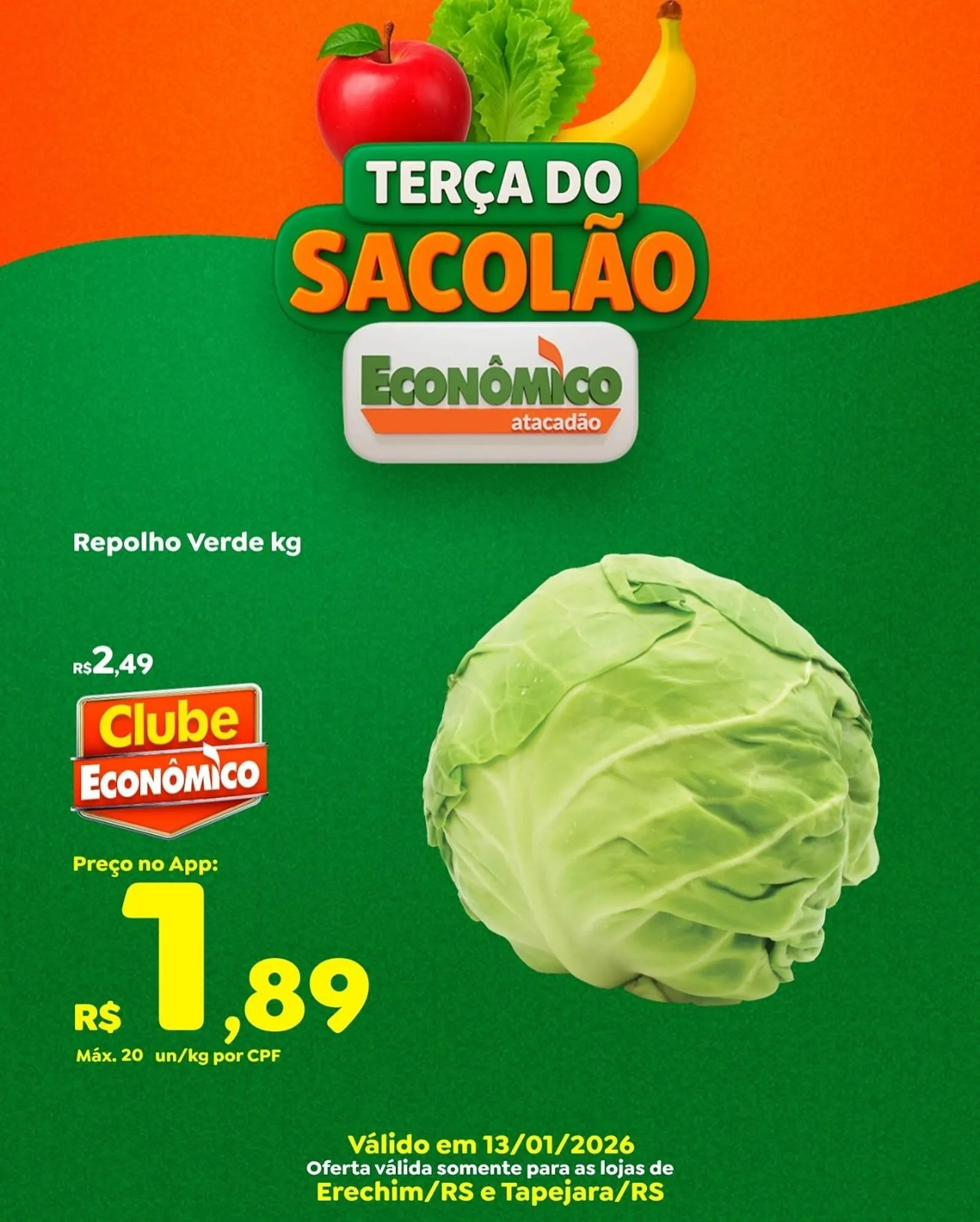 Encarte de Catálogo Econômico Atacadão 13 de janeiro até 13 de janeiro 2026 - Pagina 1