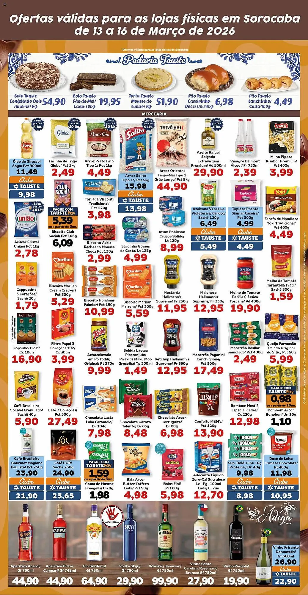 Encarte de Catálogo Supermercados Tauste 13 de março até 16 de março 2026 - Pagina 3