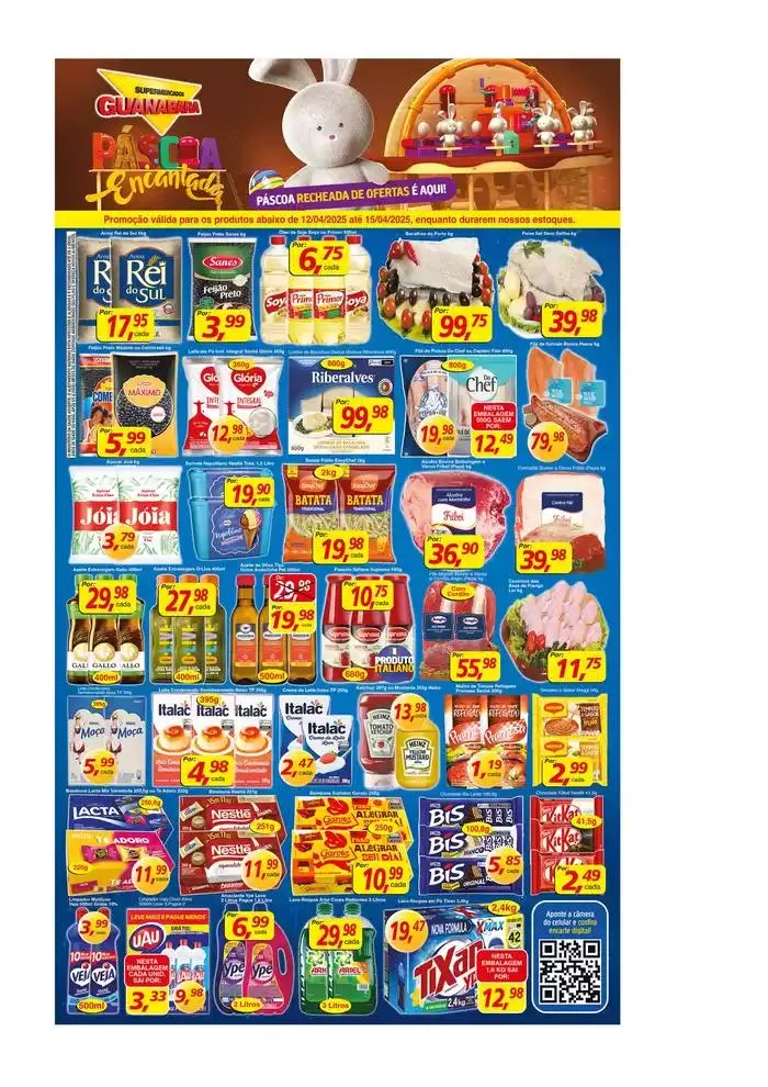 Encarte de Encarte Supermercados Guanabara 14 de abril até 15 de abril 2025 - Pagina 1