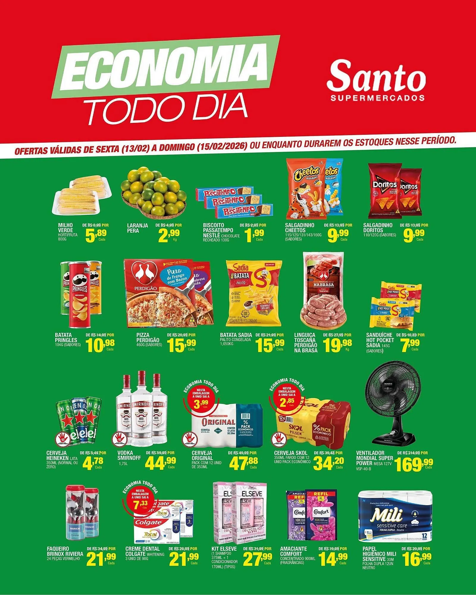 Encarte de Catálogo Santo Supermercados 11 de fevereiro até 17 de fevereiro 2026 - Pagina 2