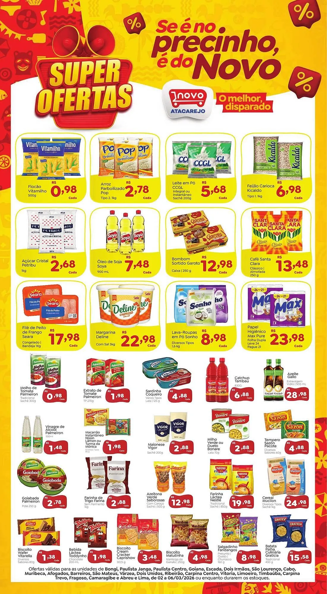 Encarte de Folheto Novo Atacarejo 2 de março até 6 de março 2026 - Pagina 1