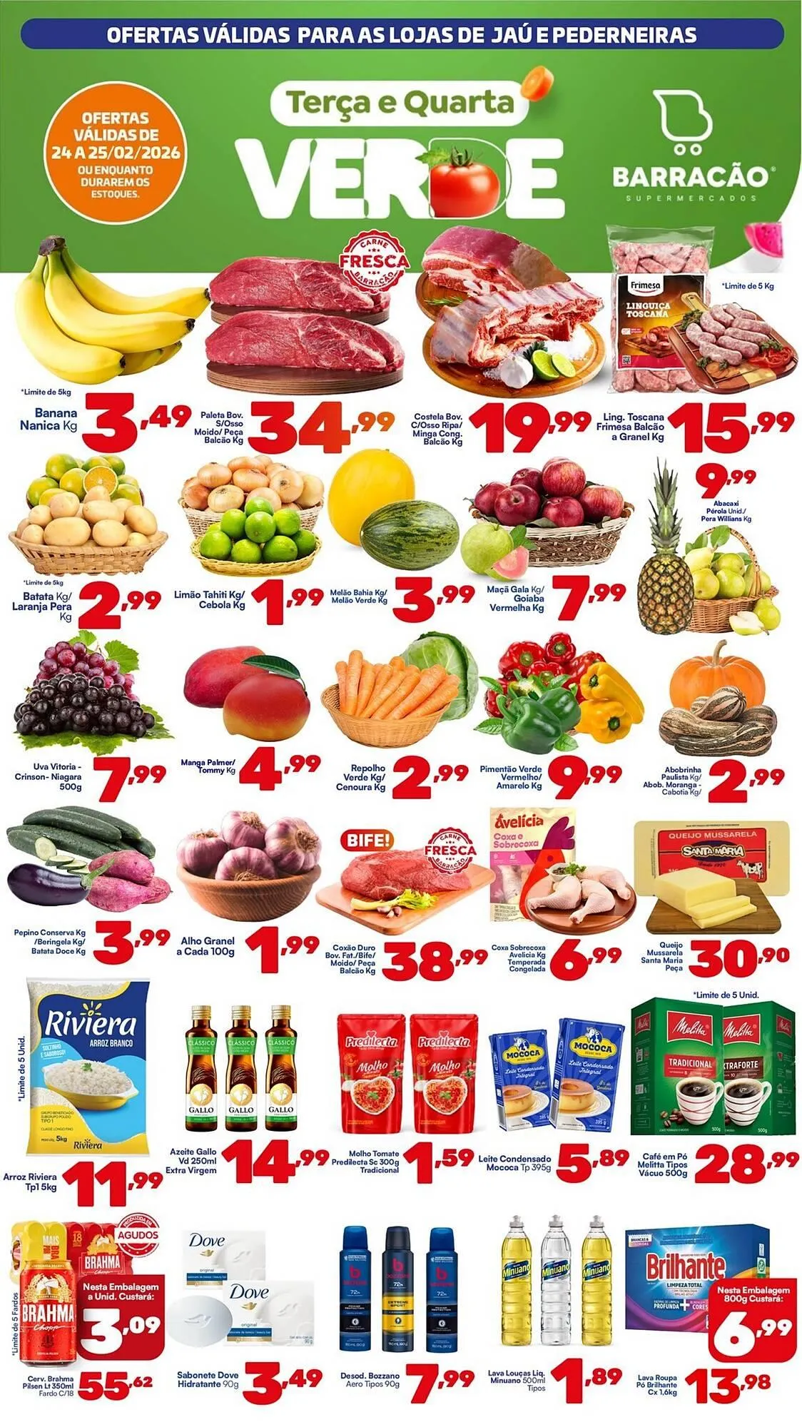 Encarte de Catálogo Barracão Supermercado 24 de fevereiro até 25 de fevereiro 2026 - Pagina 1