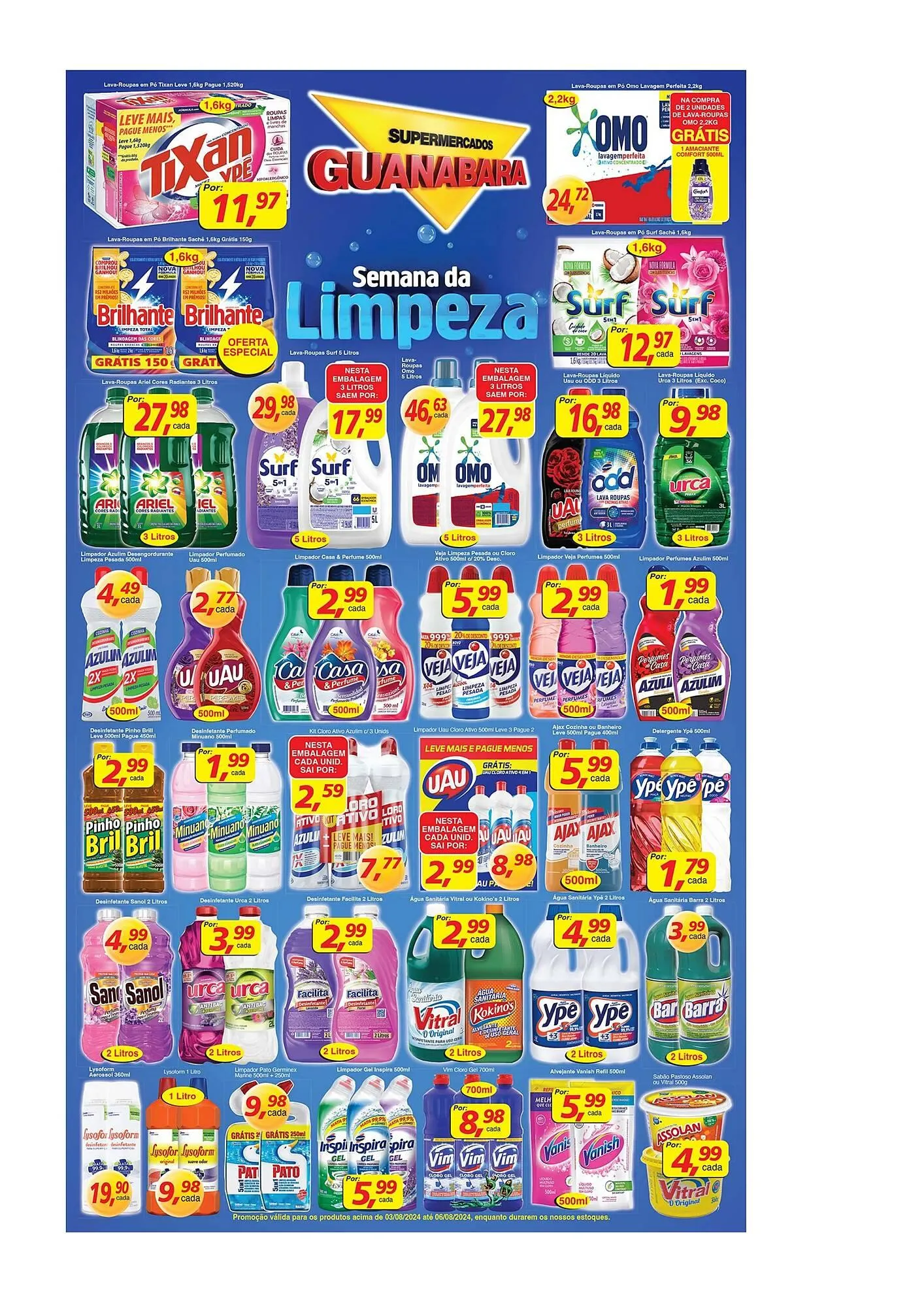 Encarte de Catálogo Supermercados Guanabara 3 de agosto até 6 de agosto 2024 - Pagina 3