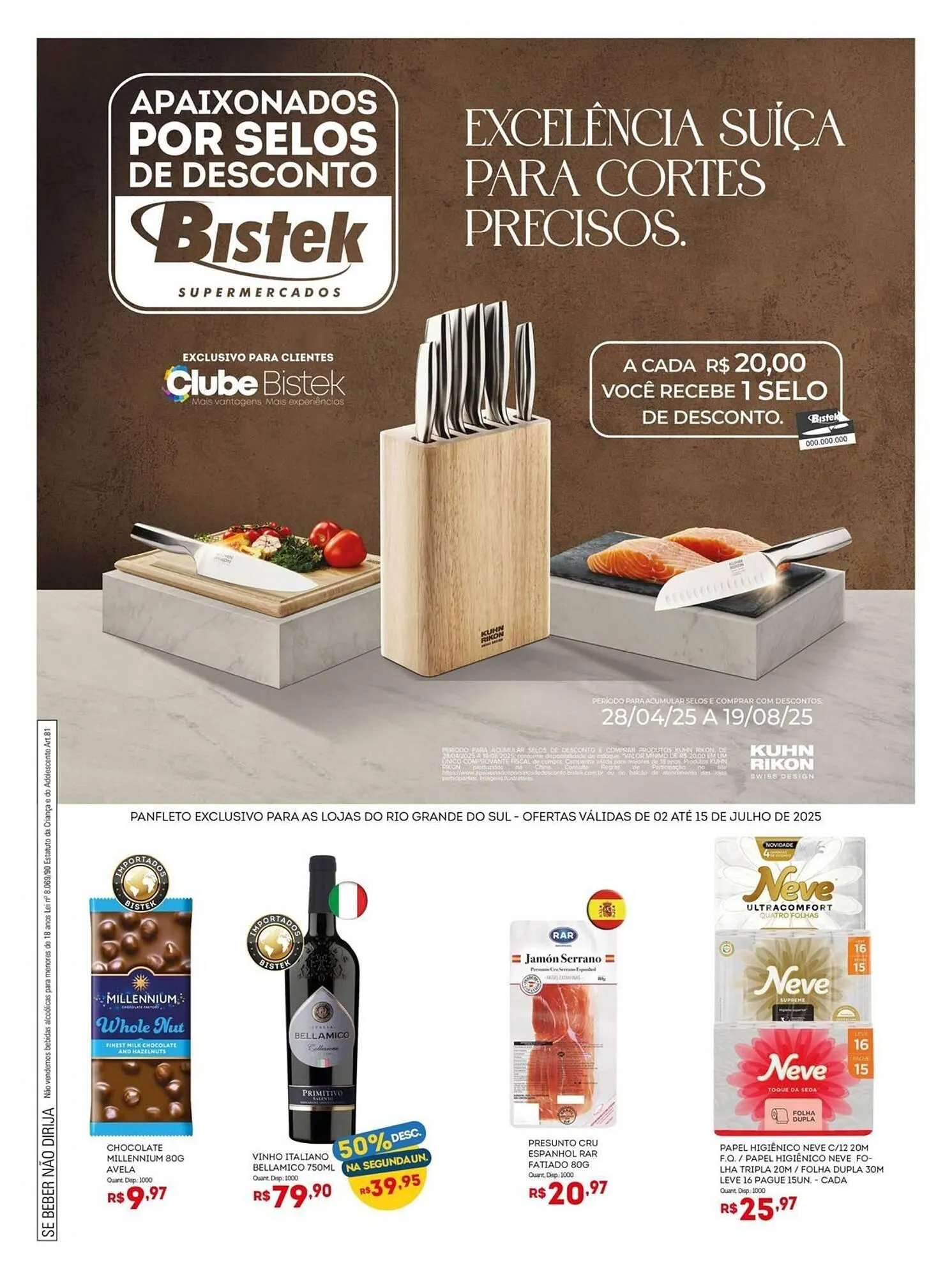 Encarte de Catálogo Bistek Supermercados 3 de julho até 15 de julho 2025 - Pagina 1