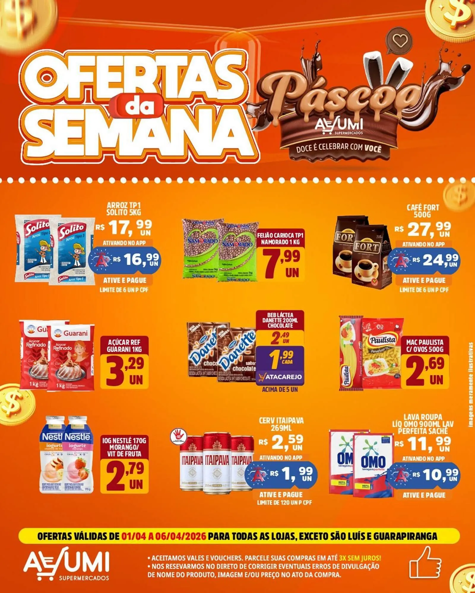 Encarte de Folheto Ayumi Supermercados 1 de abril até 6 de abril 2026 - Pagina 1